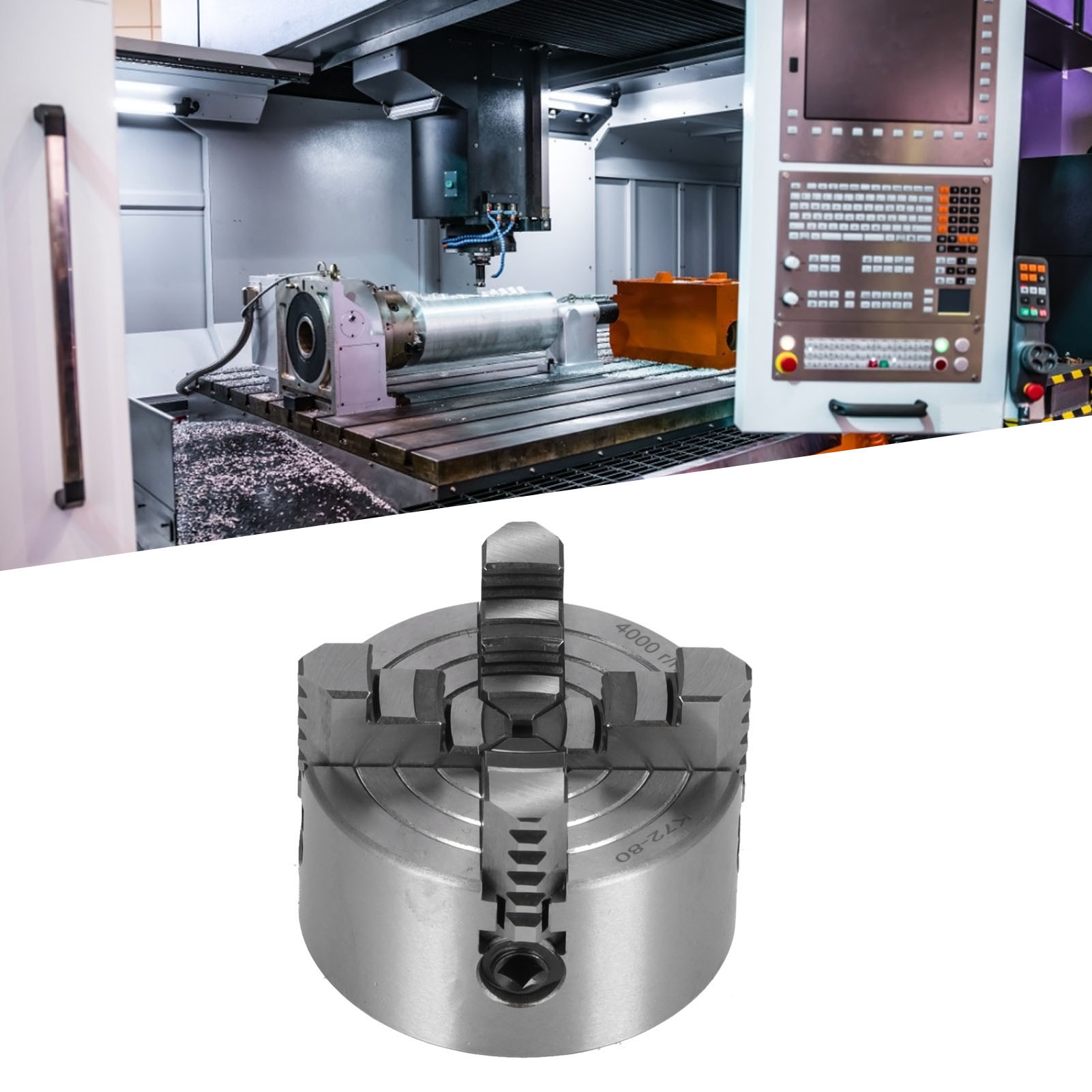K72-80 4-backen-spannfutter Für Drehmaschinen, Drehmaschinenzubehör