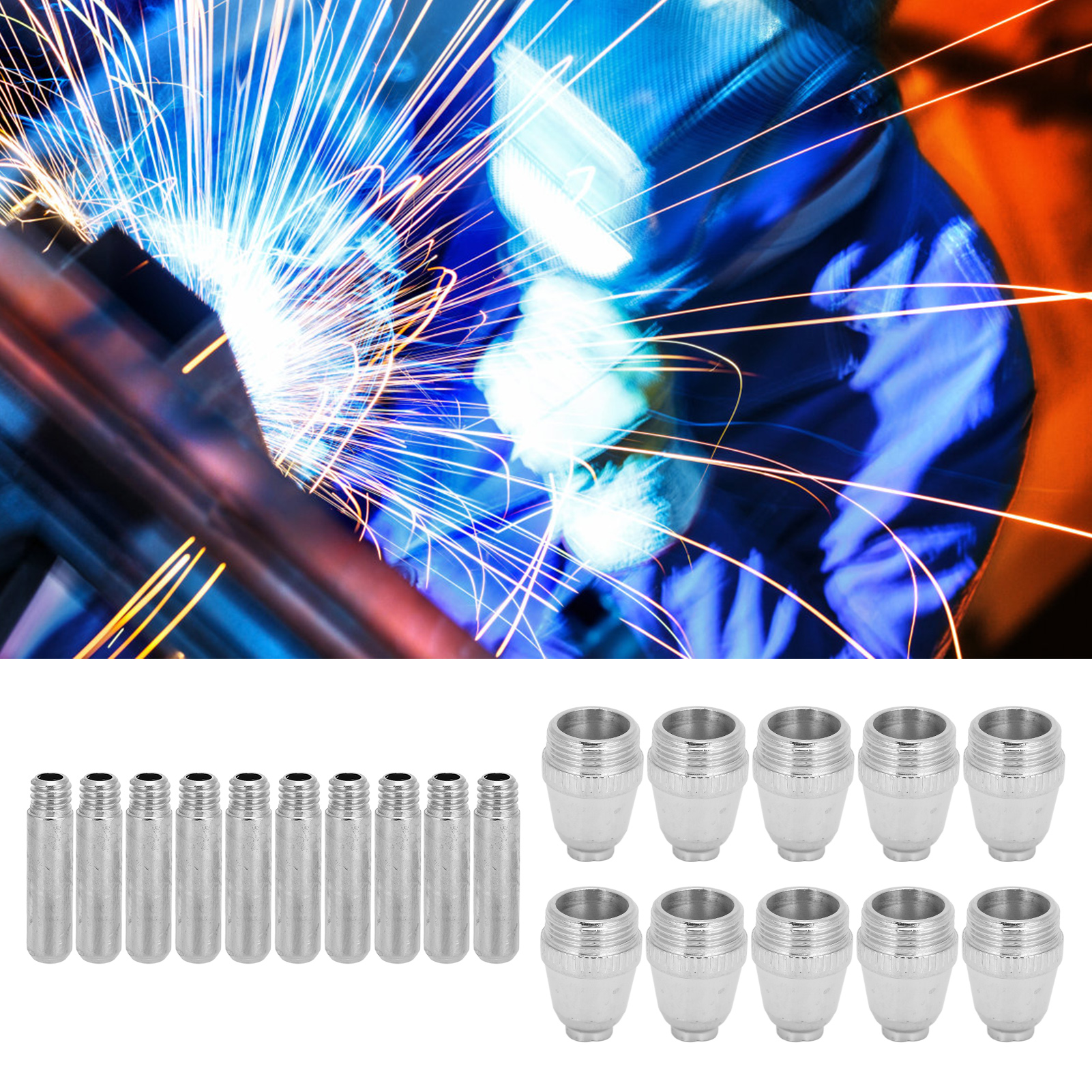 Packung Mit 20 Verbrauchsmaterialien, Düsen Und Elektroden Für Ag60 Sg55 Plasmaschneidbrenner
