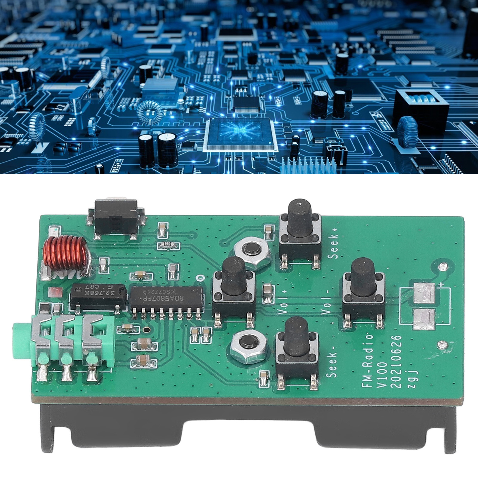 Fm-radiomodul, 88-108 Mhz, Empfängt Radiofrequenzen Miniatur-digitalversorgungsspannung: 3 V.