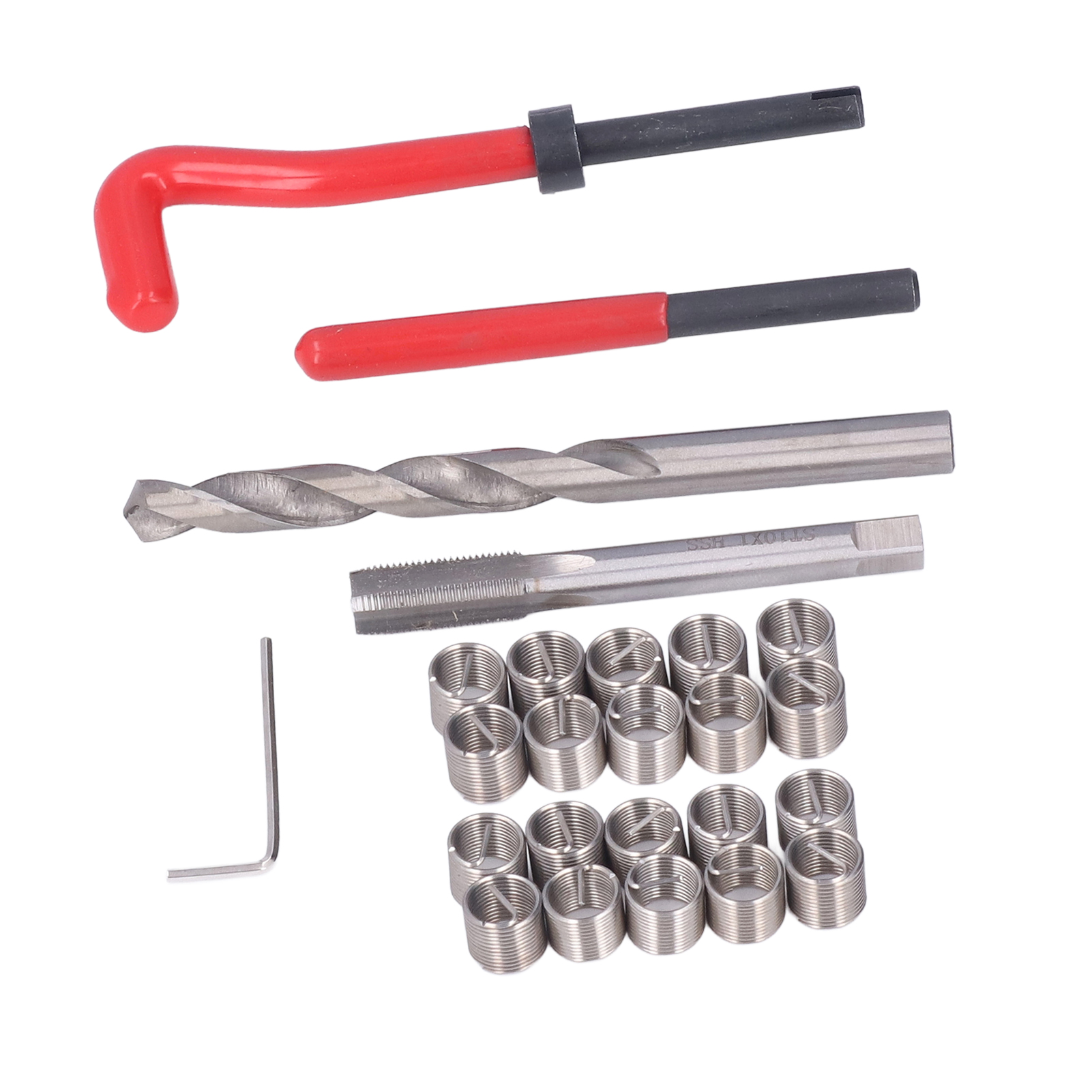 Set Mit 25 Gewindereparatureinsätzen Aus Edelstahl M6 X 1,0 Mm, Kompatibel Mit Handwerkzeugen Für Die Kfz-reparatur.