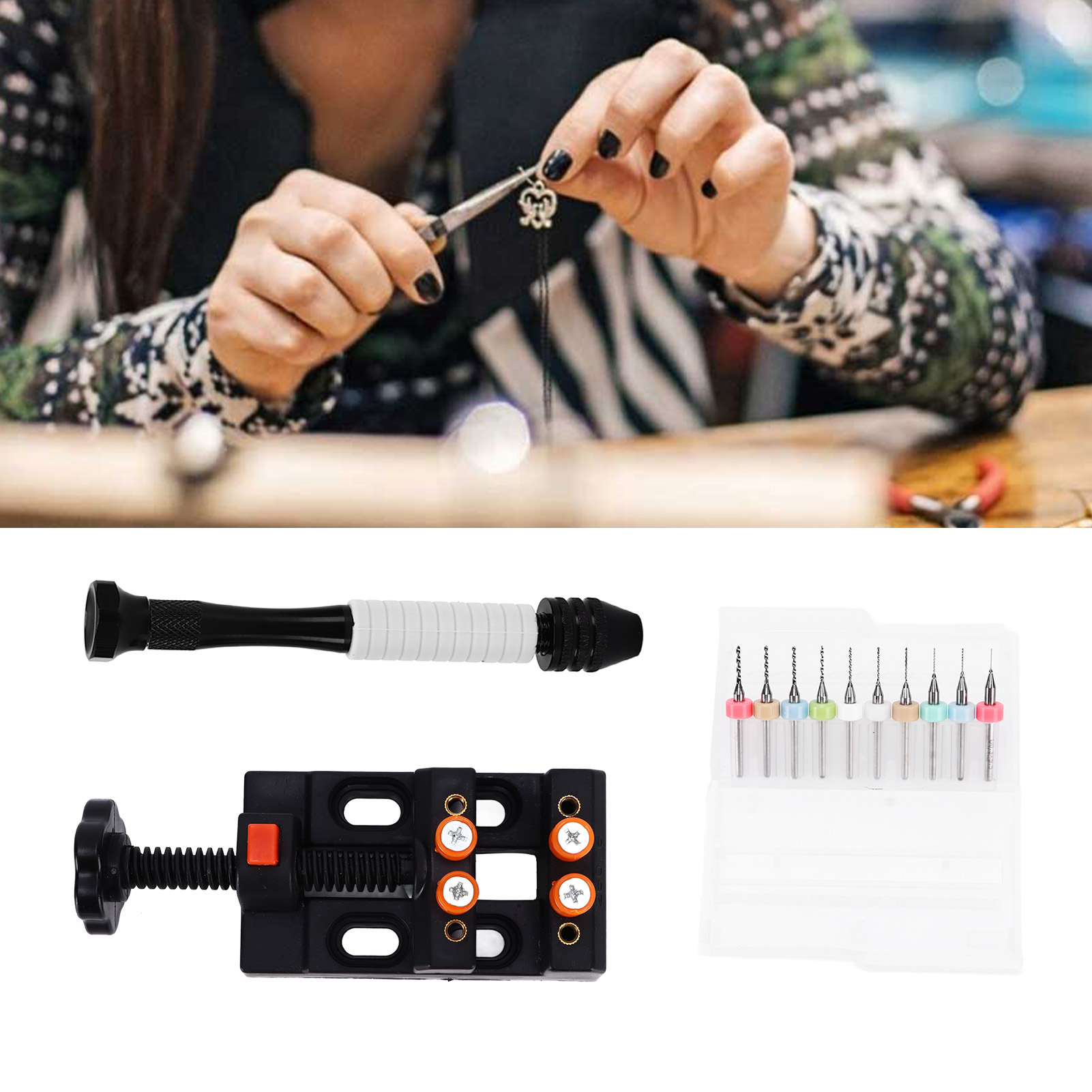 Set Mit 60 Spiralbohrern Mit Weißer Gummibeschichtung + 48 Spiralbohrern + Minibohrern (0,3–1,2 Mm) + Bohrerset Für Schmuckherstellung Und Schmuckdesign
