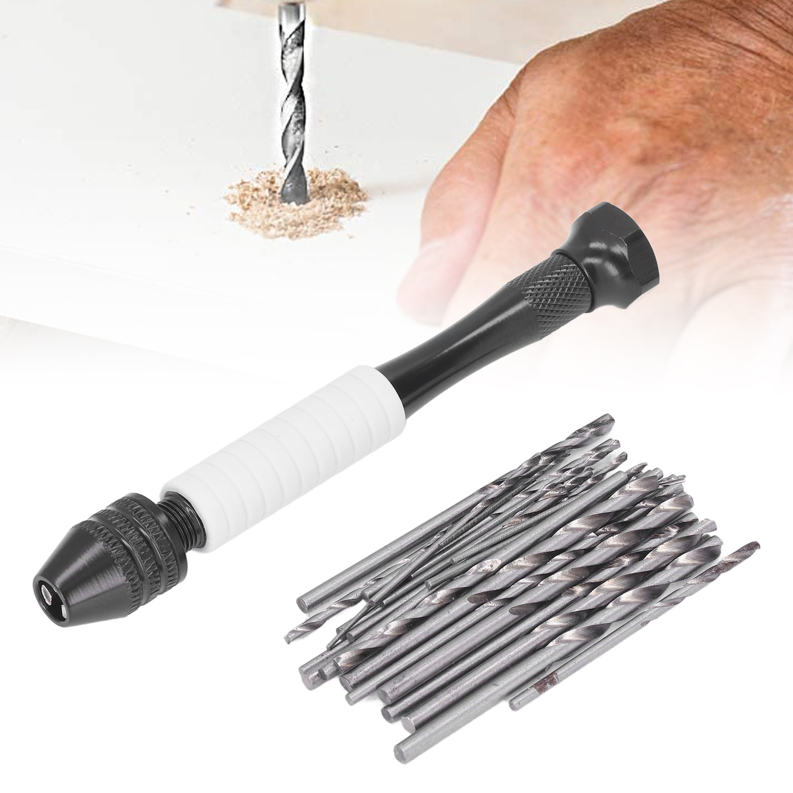 Set Mit 49 Handbohrern + Spiralbohrern