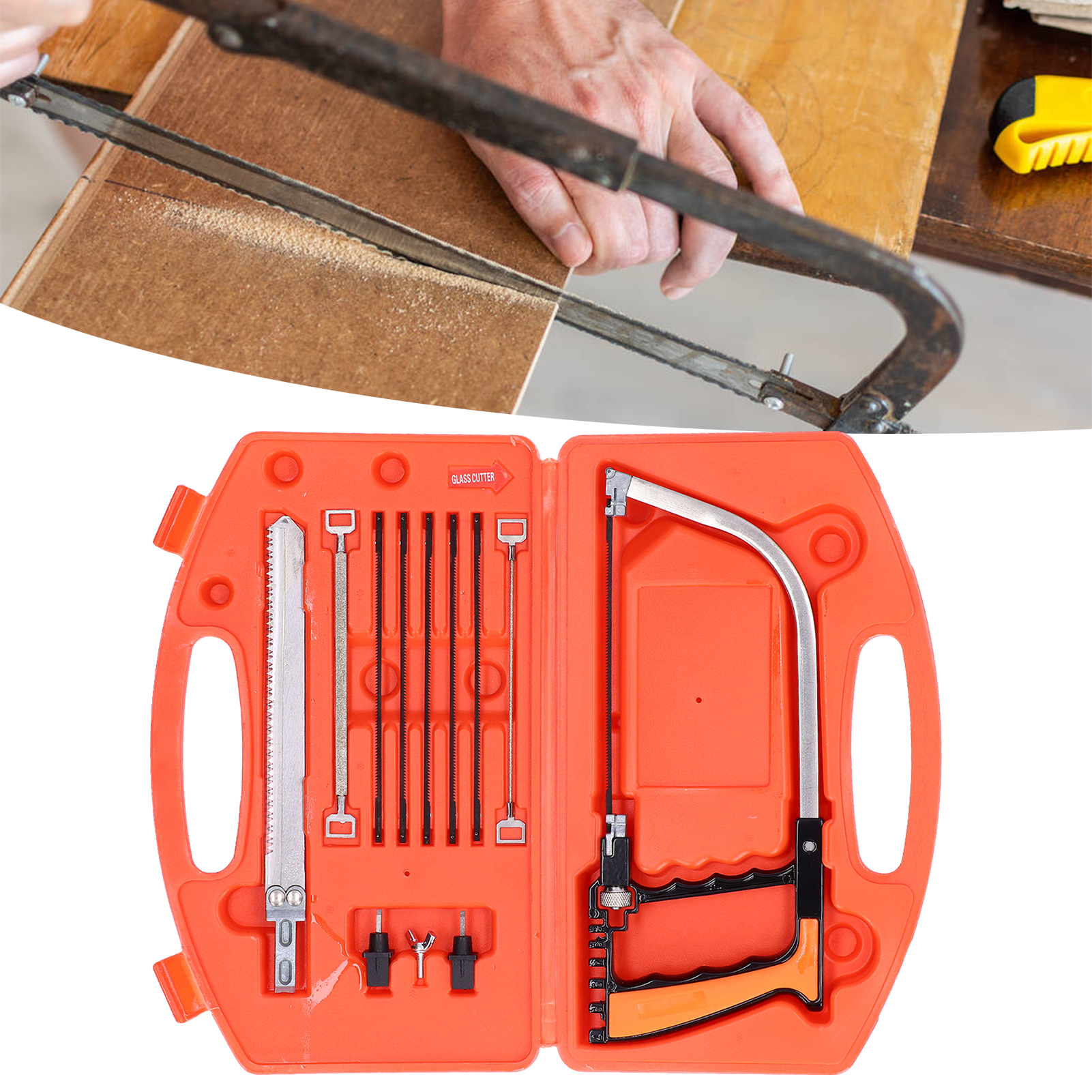 Mini-multifunktionssäge Für Holzbearbeitung, Rotes Etui