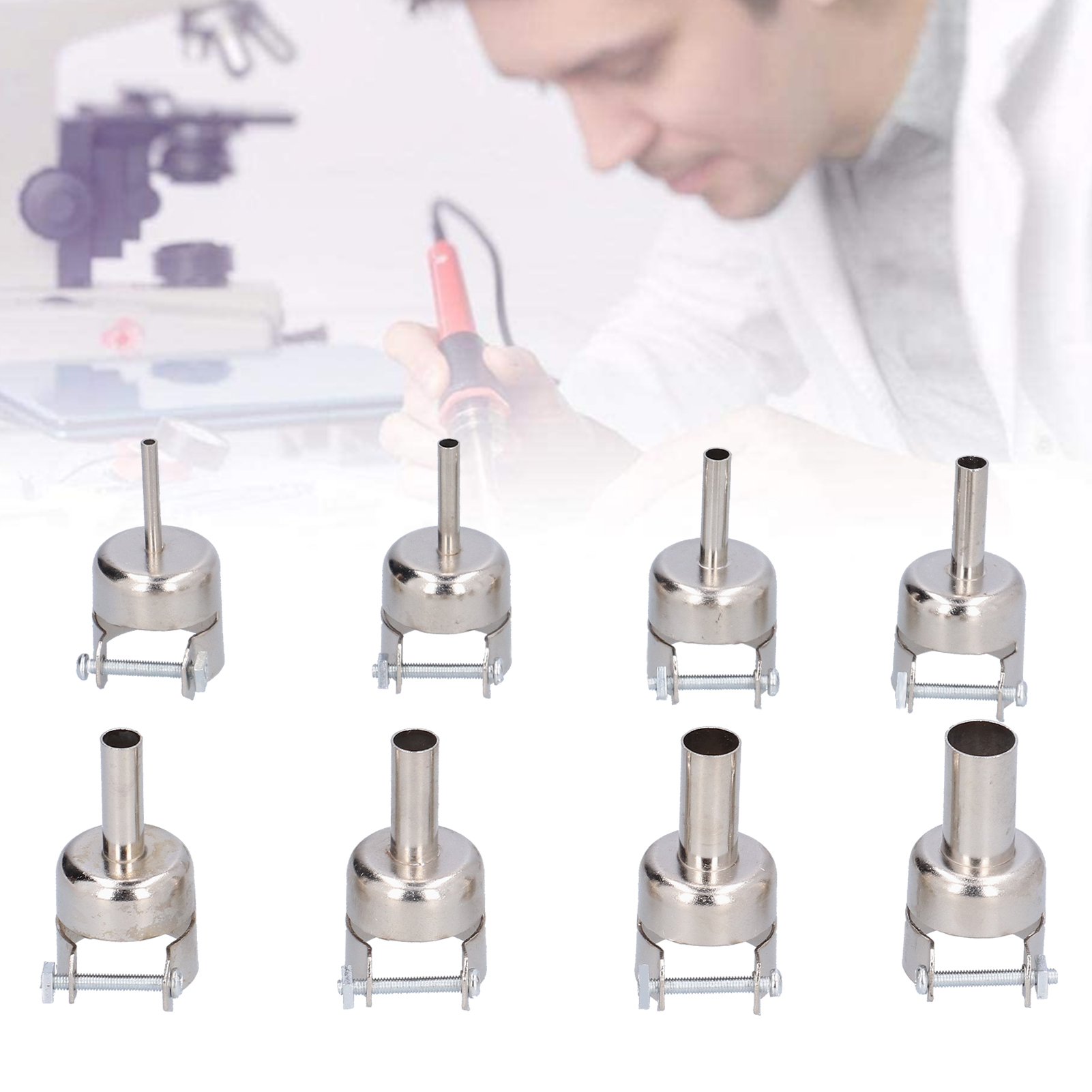 Set Mit 8 Düsen Für Heißluftpistole (3 Mm, 4 Mm, 5 Mm, 6 Mm, 7 Mm, 8 Mm, 10 Mm, 12 Mm)