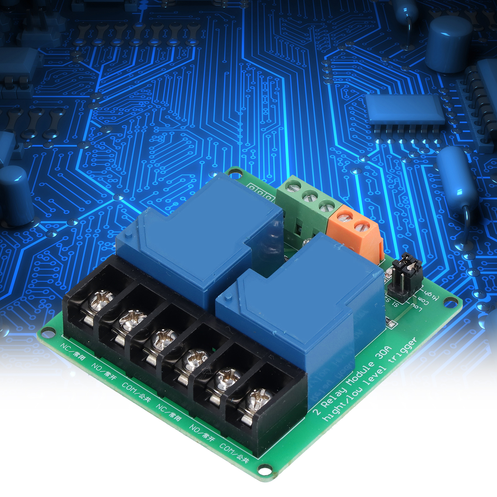 2-kanal 30a Hoch/niedrig-trigger-relaismodul Für 24v Sps-hausautomatisierungssteuerung