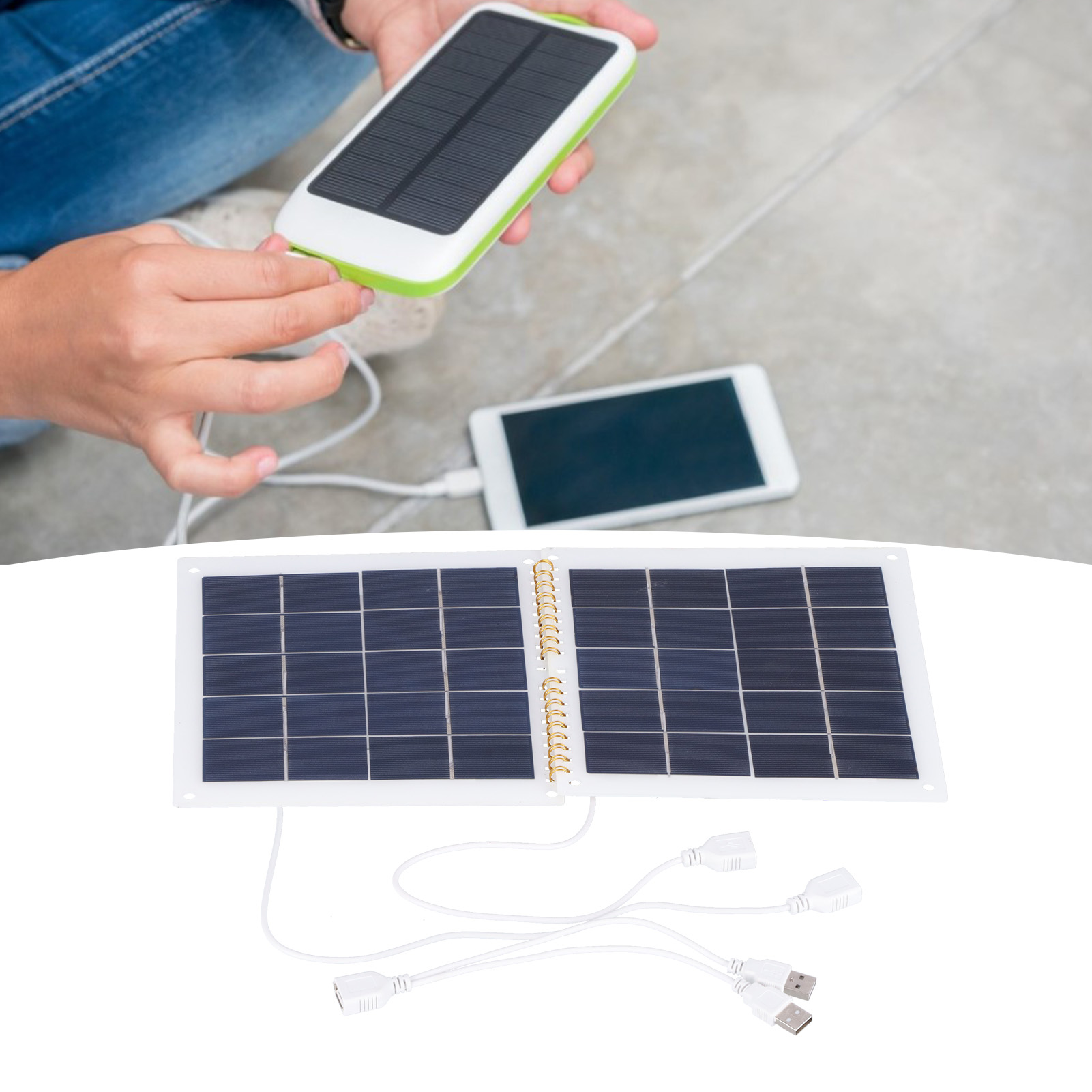14w 2-in-1 Faltbares Solarladegerät