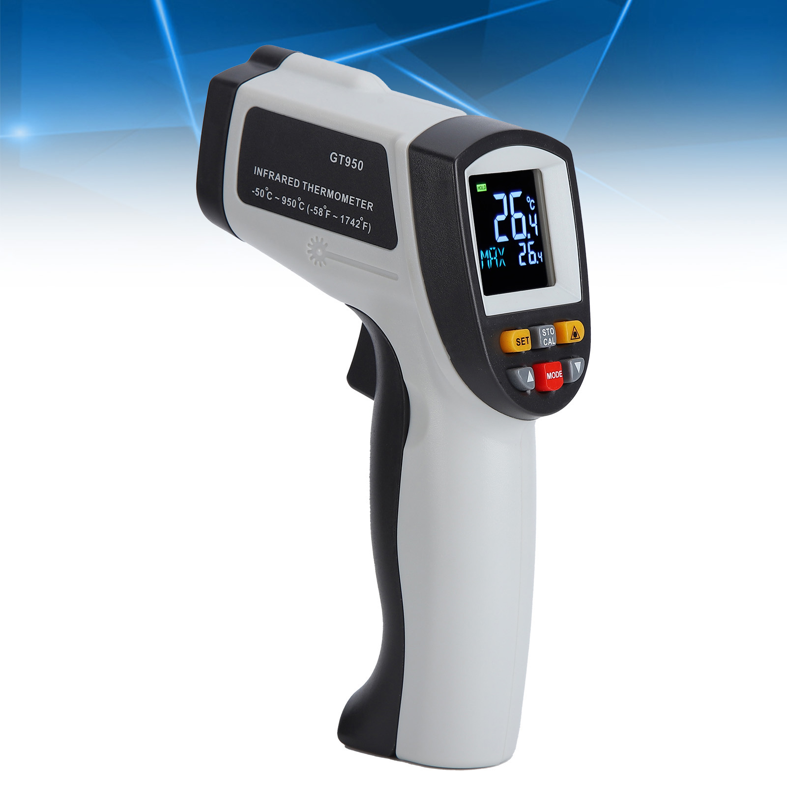 Gt950 Infrarot-thermometer Mit Farbdisplay, Elektronisches Küchenthermometer, Infrarot-temperaturmessgerät