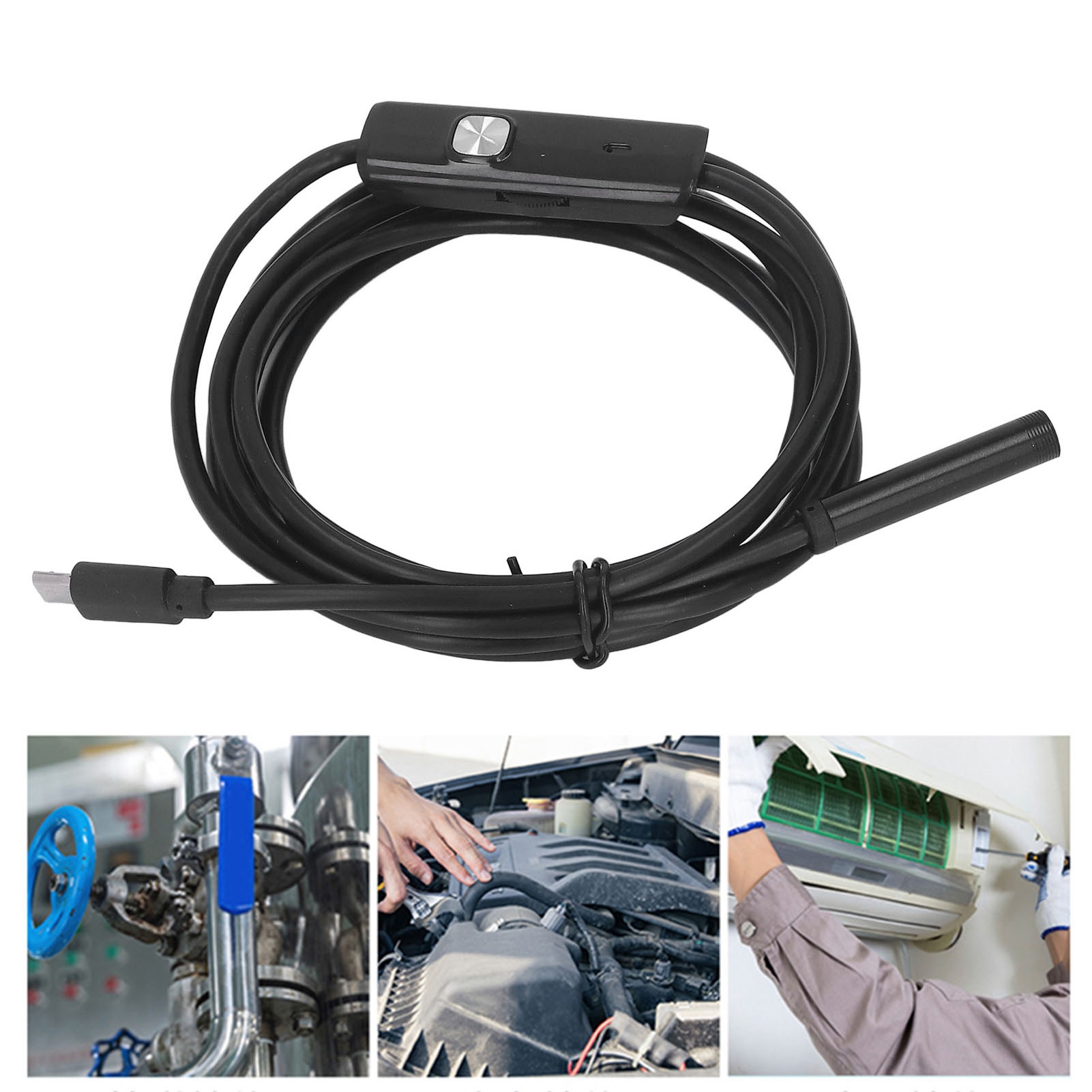 7-mm-rohrkamera Für Computer/android-telefon, 2 M Industrieendoskop