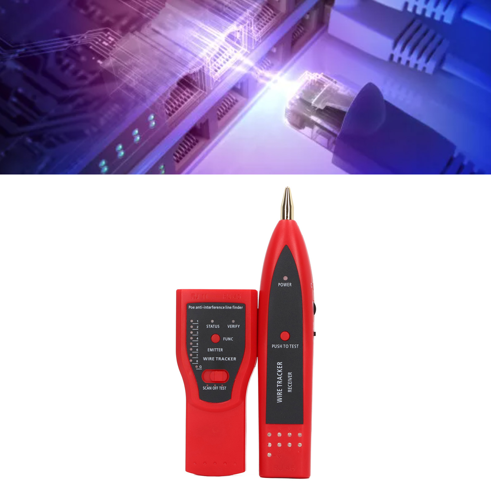 Mj-268 Poe: Multifunktionales Kabelsuchgerät, Kabelortungsgerät, Netzwerktester, Verbindungs- Und Kopplungsgerät.