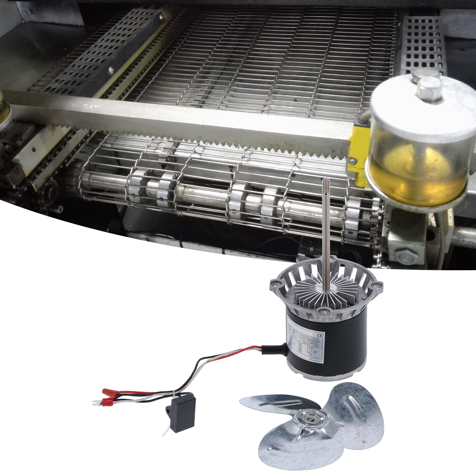 Kl-45 Langwellenmotor + Hochtemperatur-lüfterflügel Für Reflow-öfen/reflow-lötanlagen/kessel/tunnelöfen, Dediziertes 220/240-v-wechselstromnetzteil