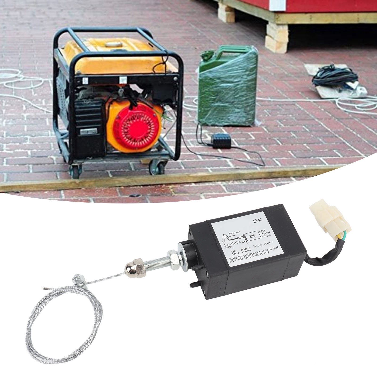 Das Magnetventil Des Flammendurchschlagschutzes Des Dieselgenerators Xhq-pt Wird Mit Strom Versorgt, Um Die Durchschlagschutzvorrichtung Zu Steuern (dc24v).