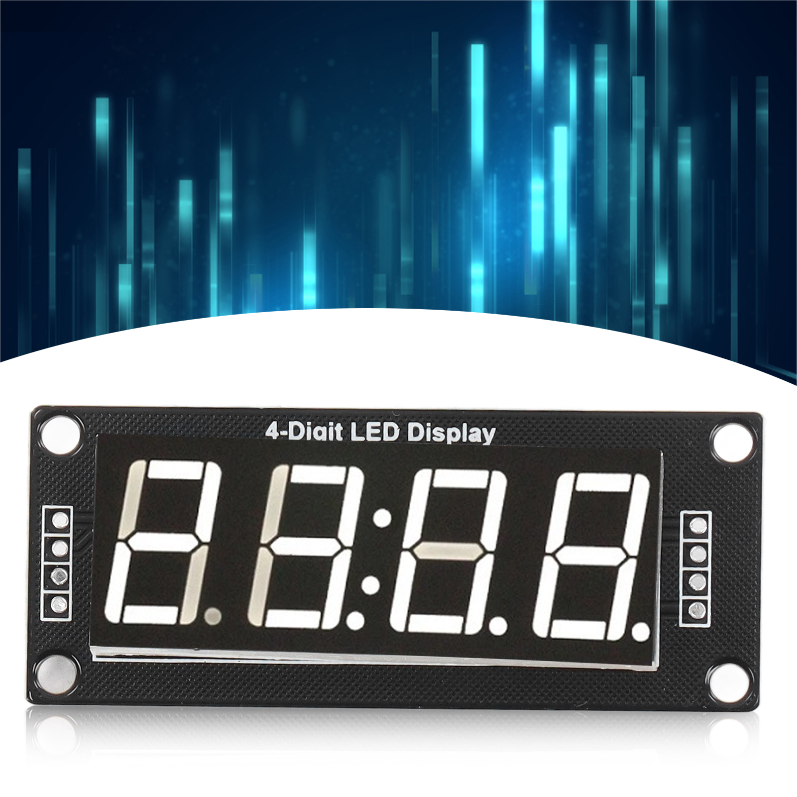 0,56-zoll-led-uhrmodul Mit Vierstelliger Siebensegmentanzeige Und Weißer Anzeige. Kompatibel Mit: Tm1637