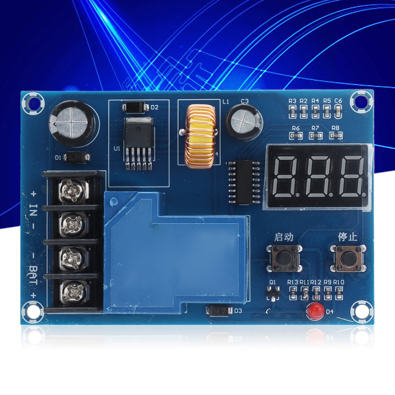 Batterieladereglermodul Xh-m604 Mit Digitalem Überlast- Und Vollladeschutzschalter (6-60 V)
