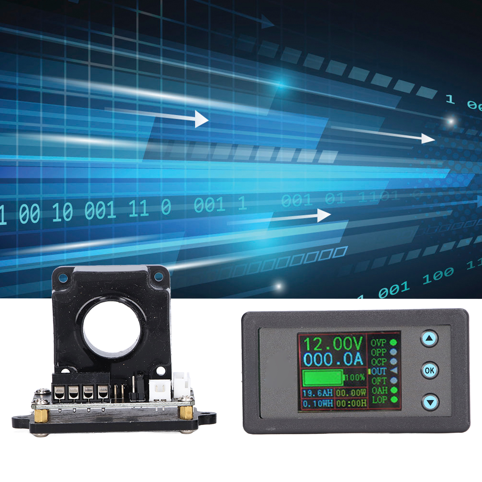 9610s Hall-effekt-leistungsthermometer, Voltmeter, Amperemeter, Kapazitätsmesser Mit Kommunikationsrelais-steuerungsfunktion