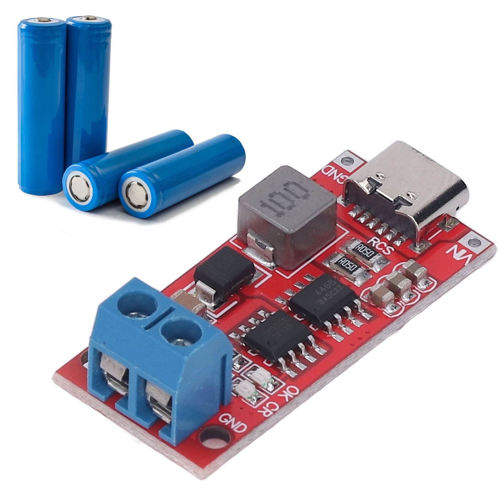 Dc3-6v 2s Aufwärtswandler, Lademodul Für 18650 Lithium-polymer-akkus, Typ-c-schnittstelle, 4a