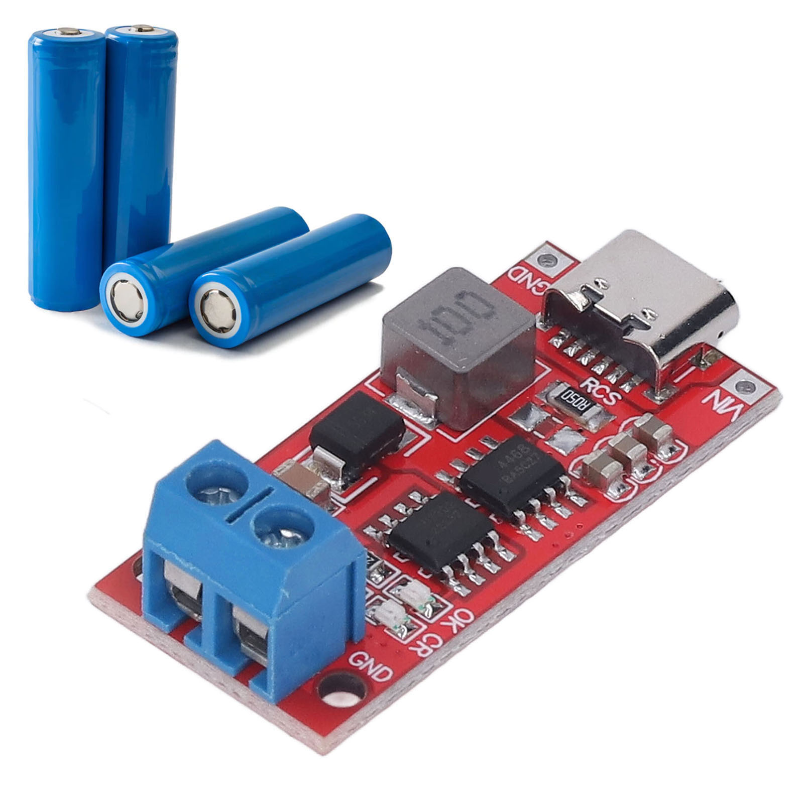 Dc3-6v 2s Aufwärtswandler, Lademodul Für 18650 Lithium-polymer-akkus, Typ-c-schnittstelle, 2a