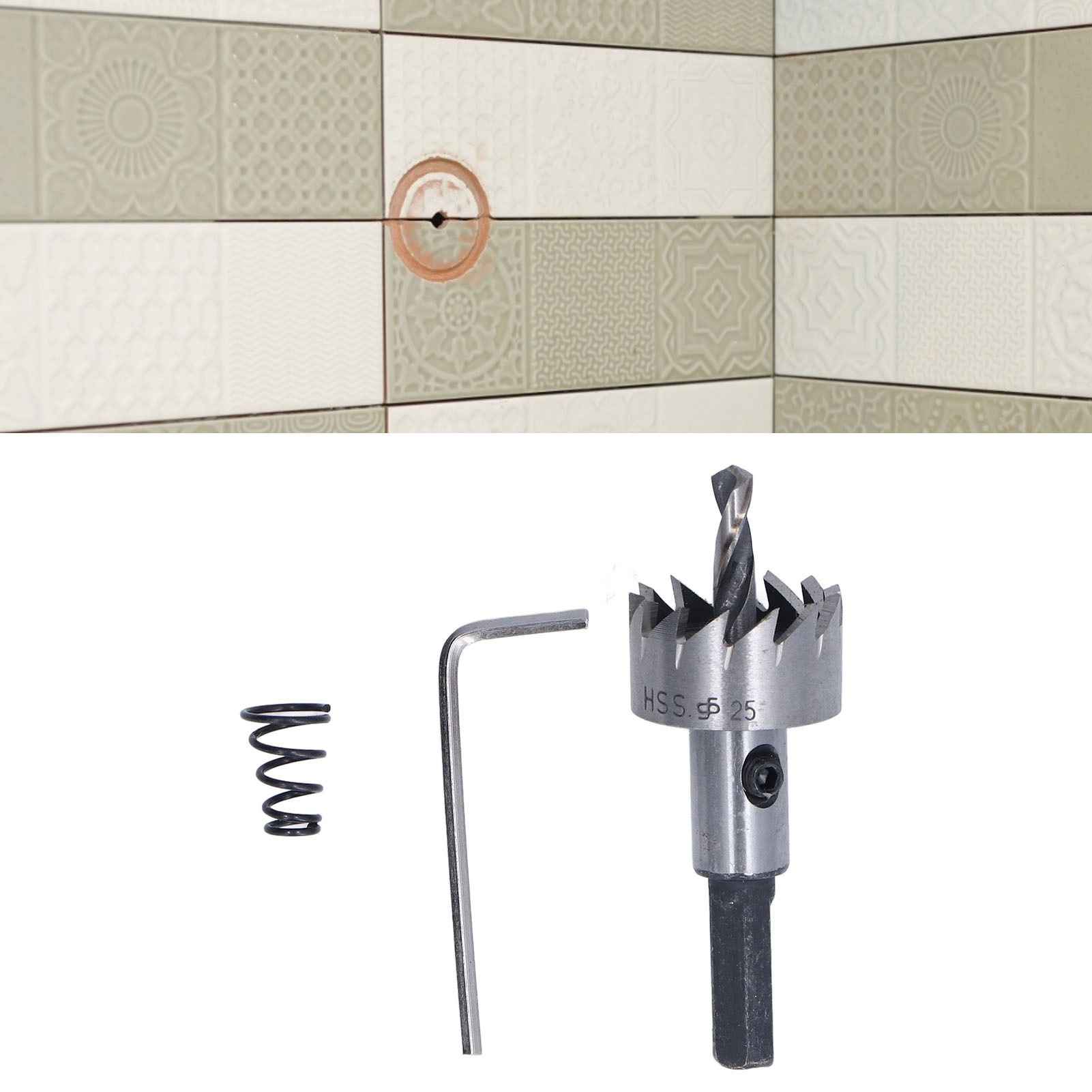 Lochsäge Für Holzbearbeitung, Lochaufweiter Für Metall, Bohrer Für 25 Mm Dicke Eisenplatten.