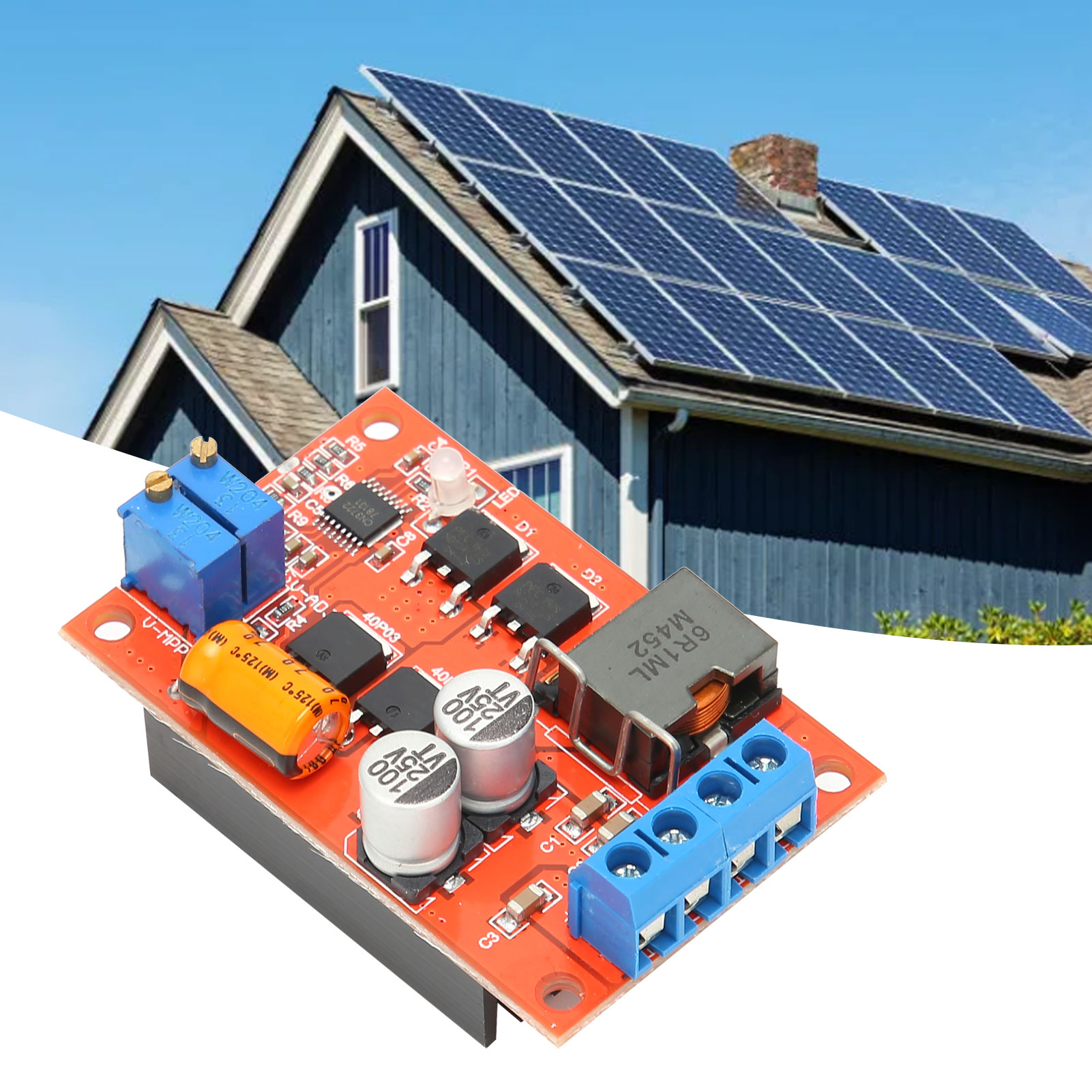 5a Solarladepanel, Mppt-solarpanel-laderegler, Verpolungsschutz Beim Laden Der Batterie, Rückstromverhinderung, Geringer Stromverbrauch.