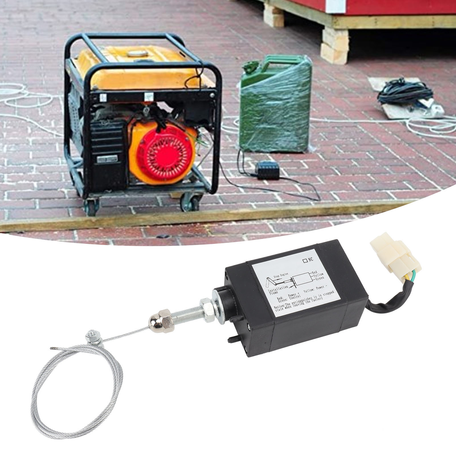 Das Magnetventil Des Flammendurchschlagschutzes Des Dieselgenerators Xhq-pt Wird Zur Steuerung Der Durchschlagschutzvorrichtung Mit Strom Versorgt (dc12v).