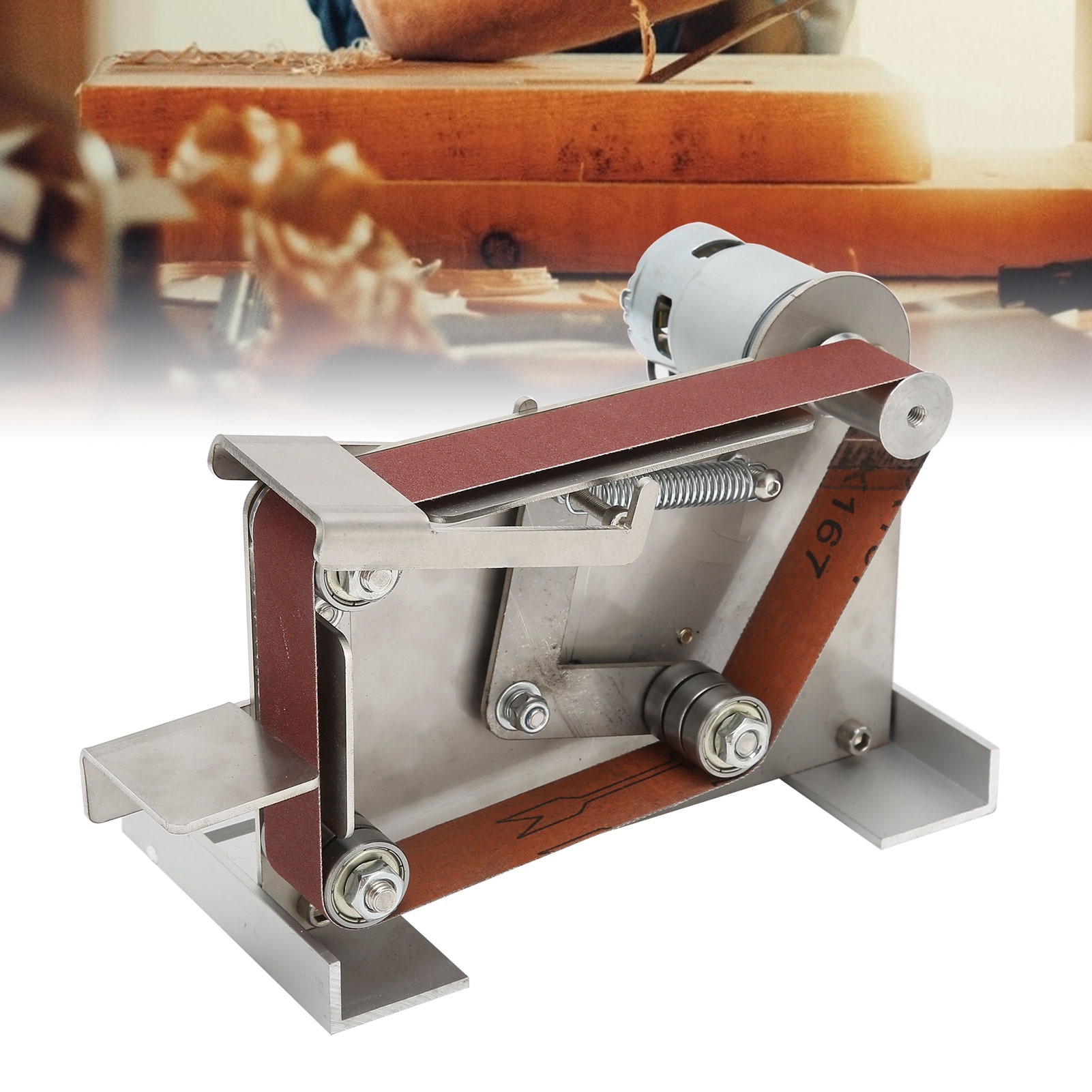 Elektrischer Mini-bandschleifer, Heimwerker-poliermaschine, Messerschärfer, Klingenschärfer, Tischschleifer, Europäische Norm 795