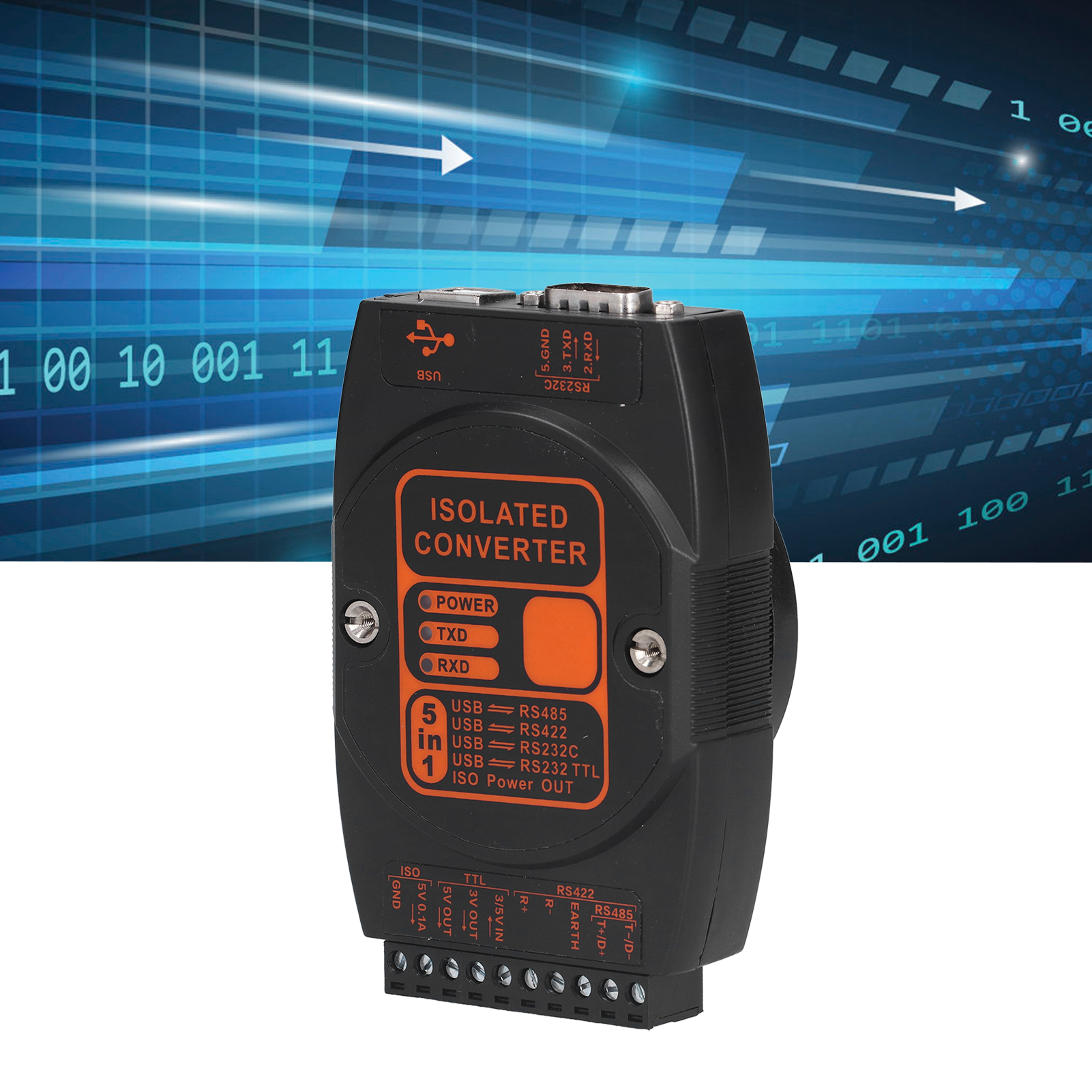 Industrieller Überspannungsableiter Dcm2610a, Optisch Isolierter Usb-zu-rs485/422/232/ttl-konverter (485 Zu Usb).