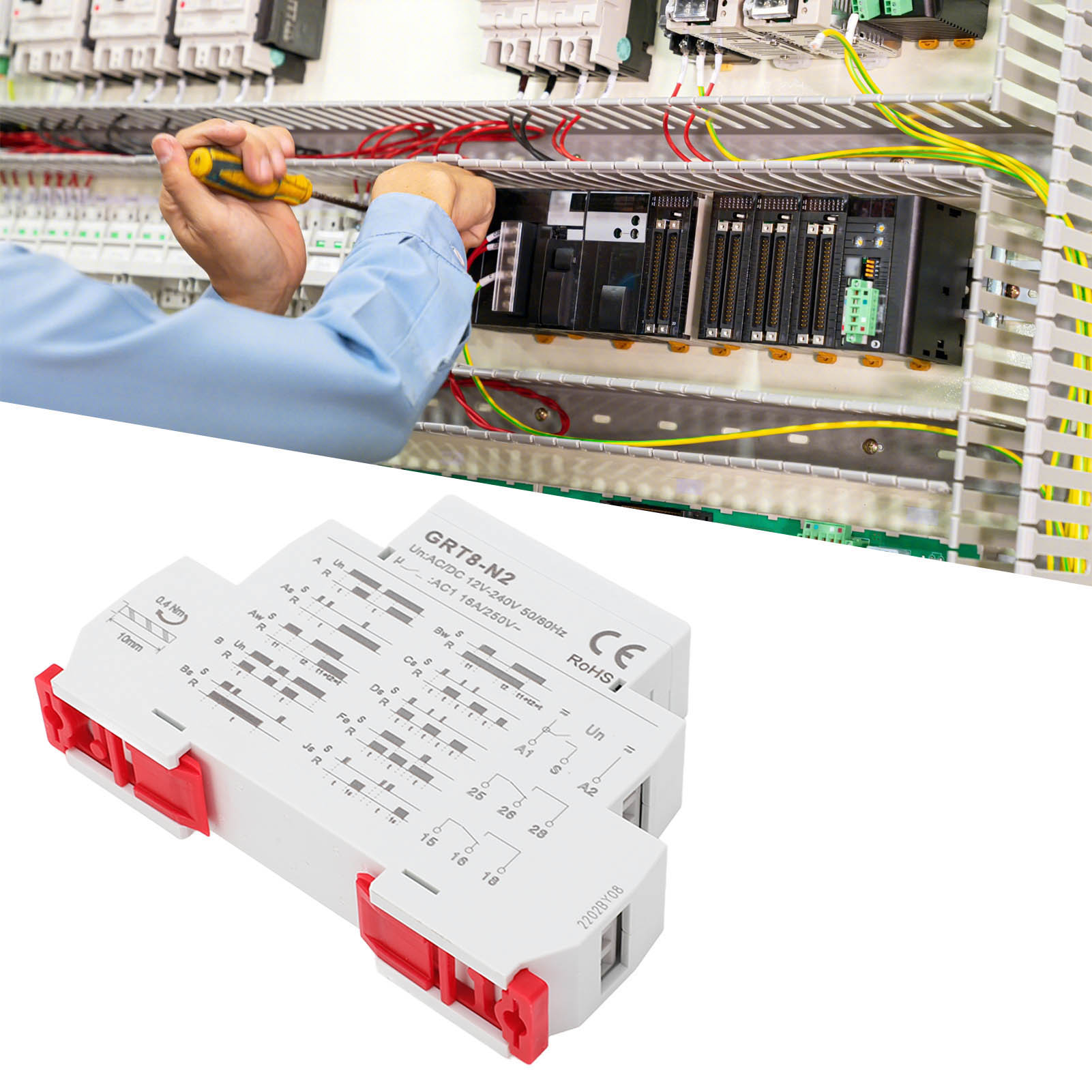 Erweitertes Multifunktions-zeitverzögerungsrelais Ac/dc 12v-240v