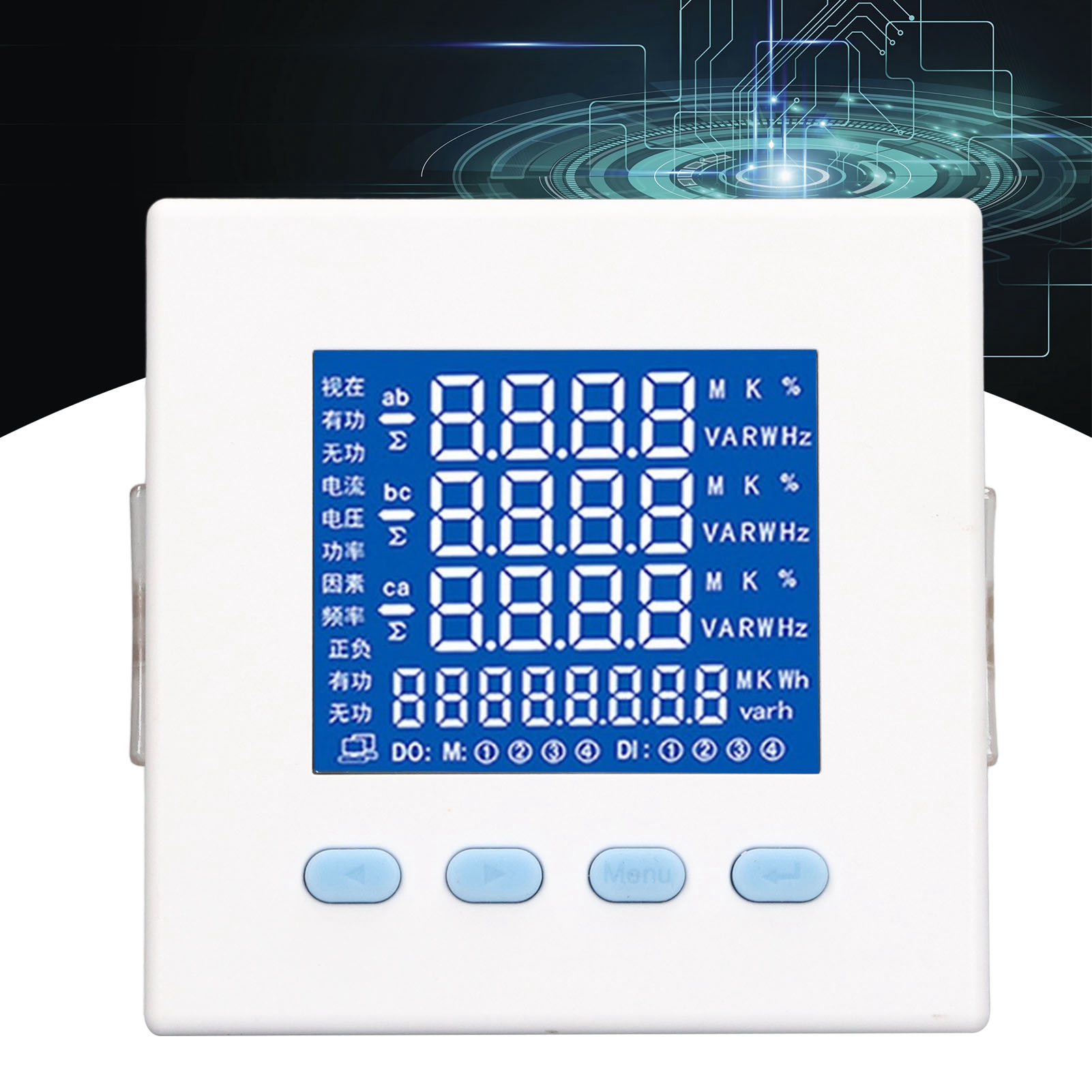 Yg194e-3sy Dreiphasen-lcd-multifunktions-energiezähler Ac220v Eingangsspannung Ac380v Spannungsbereich 5a Strombereich.