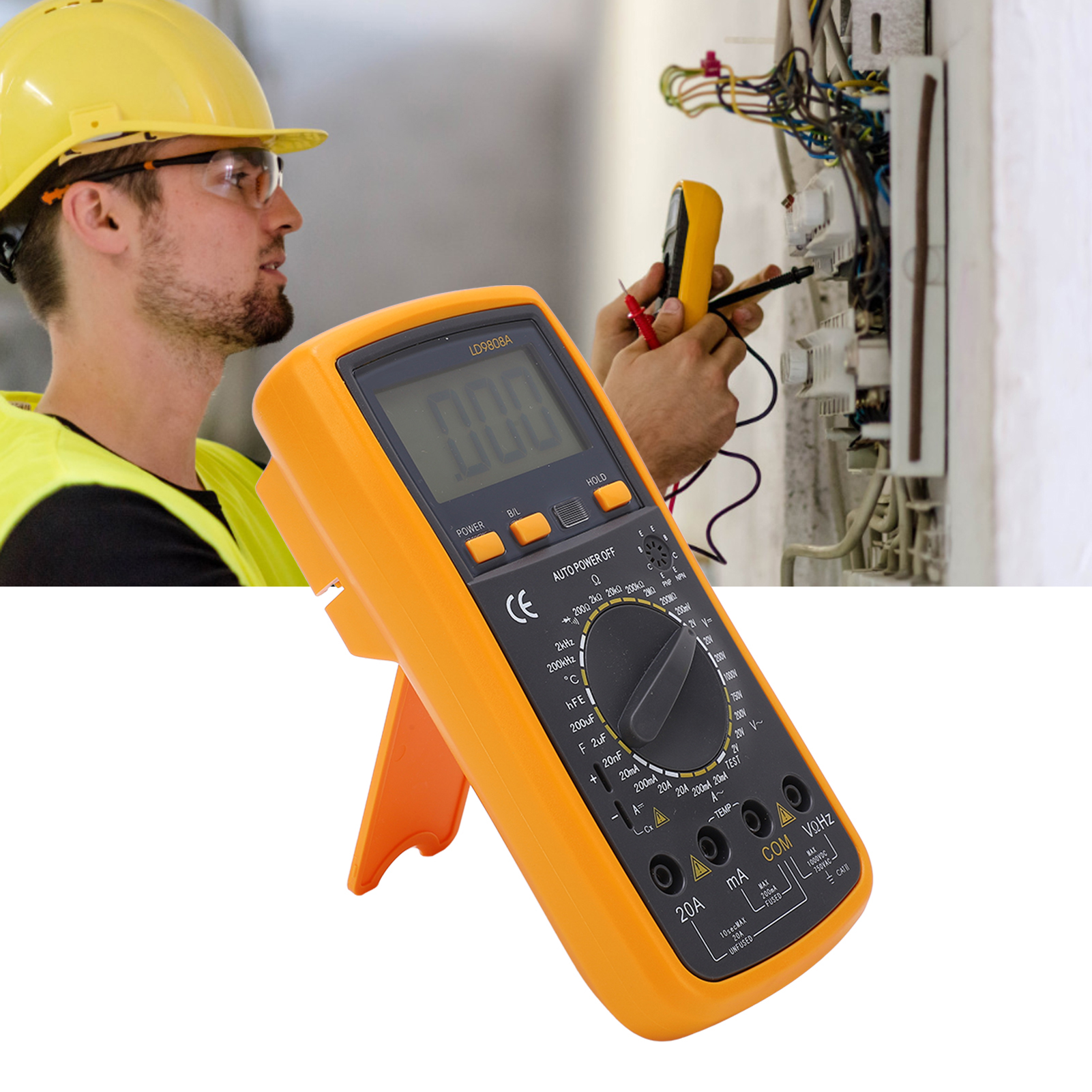 Ld9808a Digitalmultimeter: Hochpräzises Temperaturmessgerät, Brandmelder, Multifunktionales Profi-multimeter