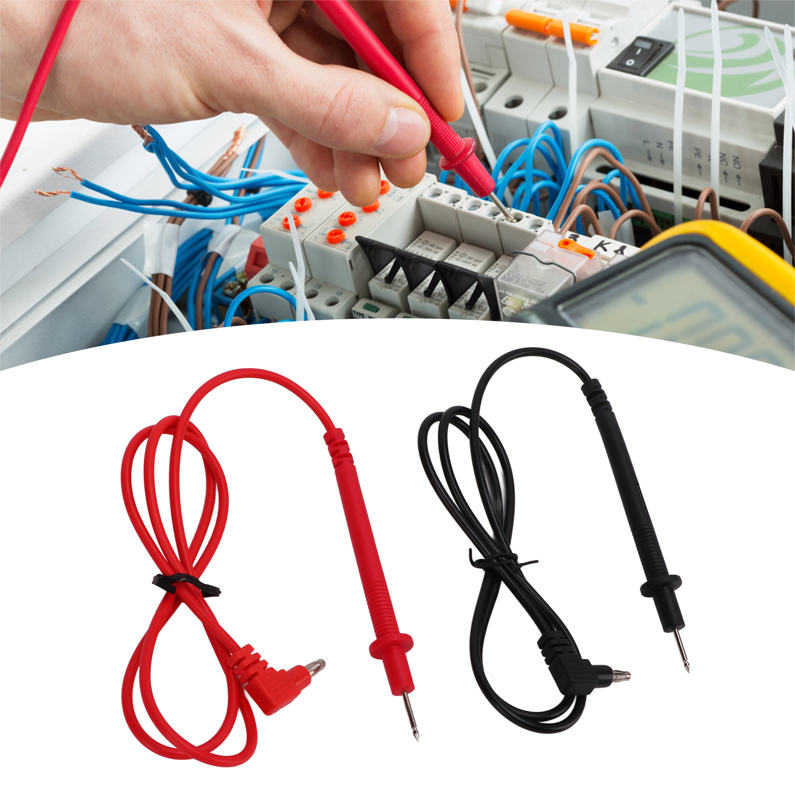J.30031 Prüfspitzen Für Multimeter, 2 Mm Nadeltyp, Rote Und Schwarze Prüfspitzen, Verkauft In 5er-packungen.