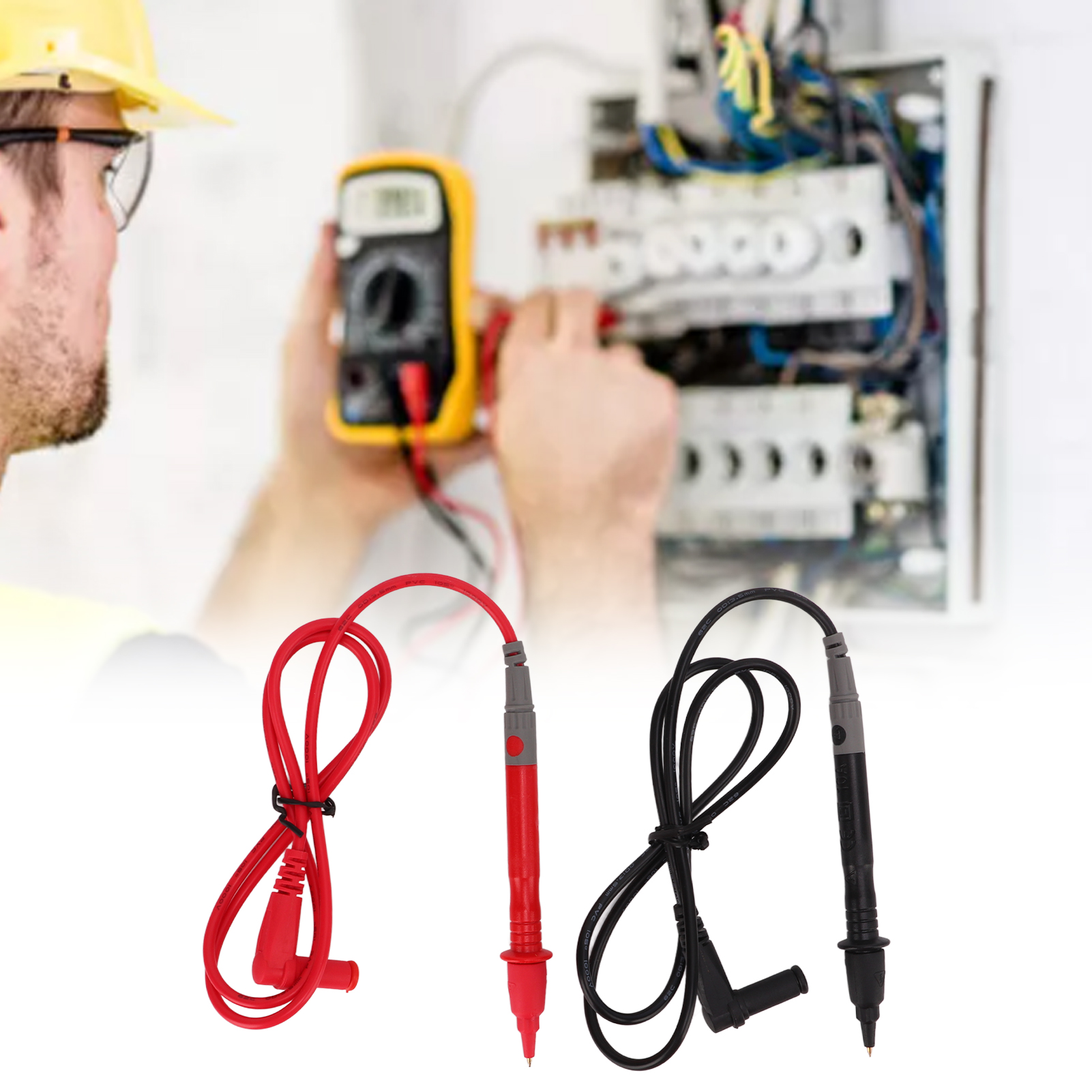 J.30028 Prüfspitzen Für Multimeter, 2 Mm Nadeltyp, Rote Und Schwarze Prüfspitzen, Verkauft In 5er-packungen.