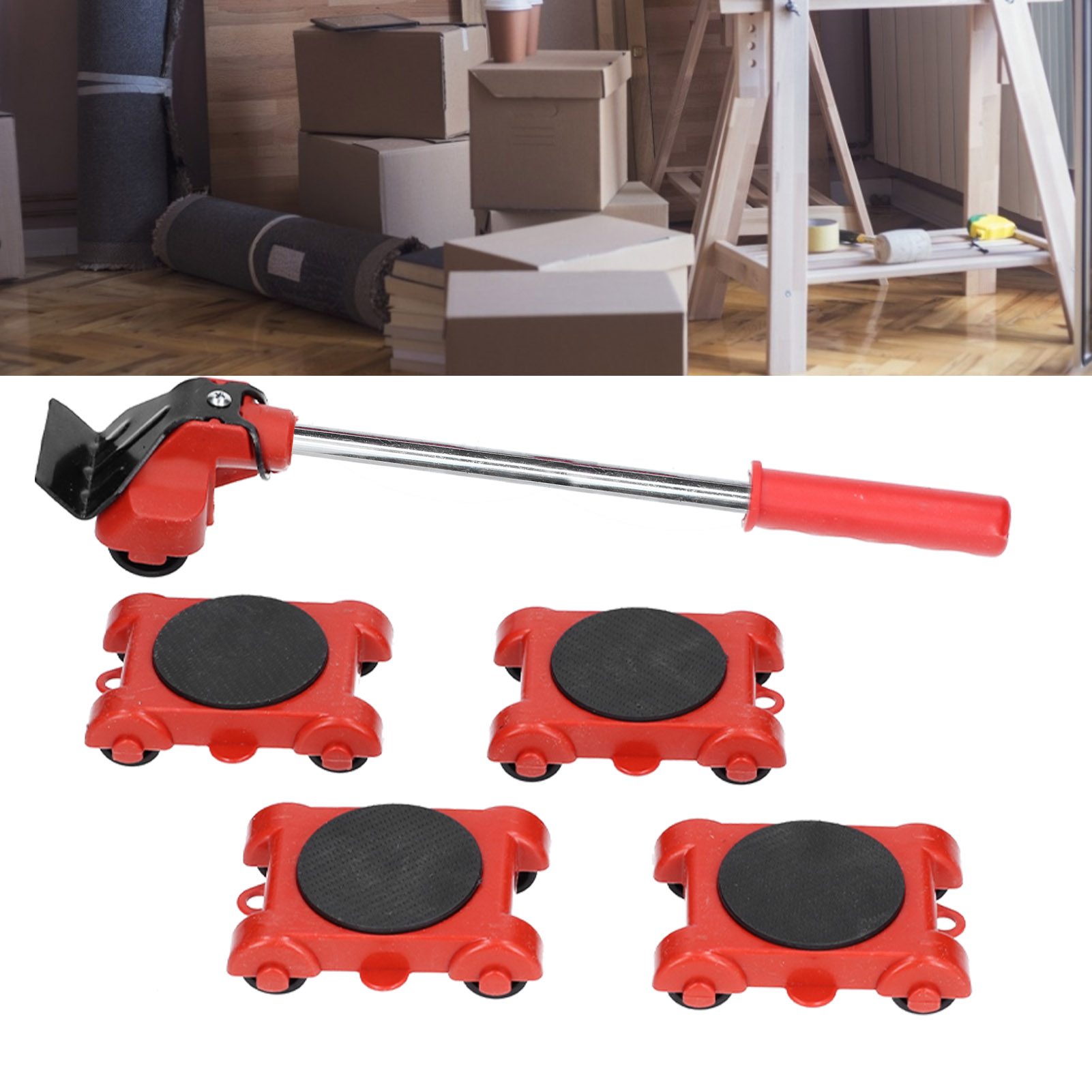 Set Aus Robusten, Praktischen Und Höhenverstellbaren Umzugshelfern (5-teilig)