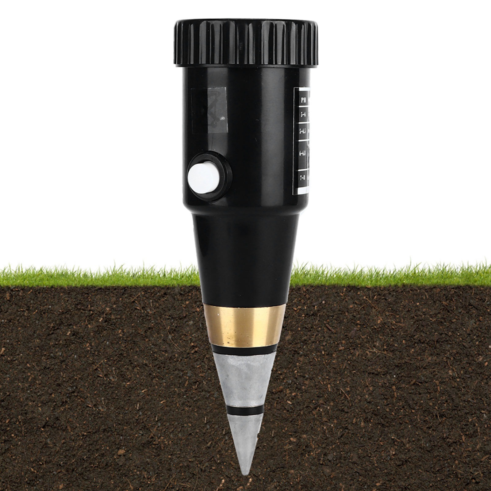 2-in-1 Oberbodentester, Bodenanalysator, Säure- Und Feuchtigkeitsmesser, Testgerät Für Topfpflanzen Und Blumentöpfe, Ph-tester, Säure- Und Alkalitätstester.