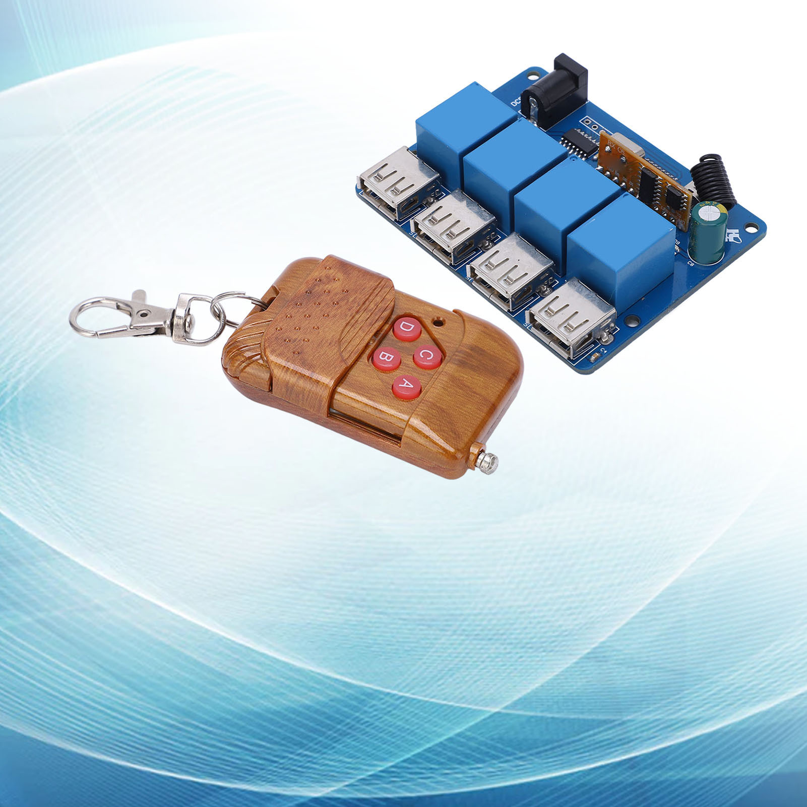 Leistungserweiterungsmodul, Fernbedienung, 4-kanal-usb-stromverteiler
