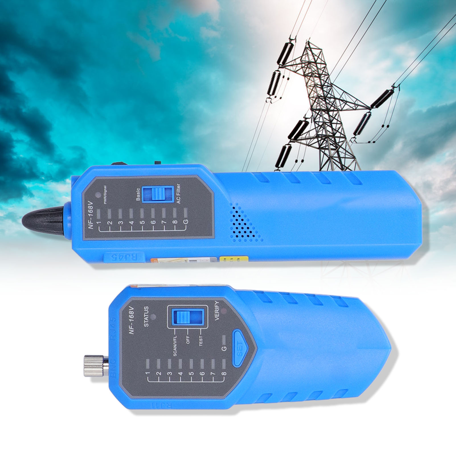 Noyafa Nf-168v Kabeldetektor Mit Rotlichtfunktion, Störungsunterdrückungs-netzwerkkabeltester, Poe-kabel-fehlerbehebungswerkzeug