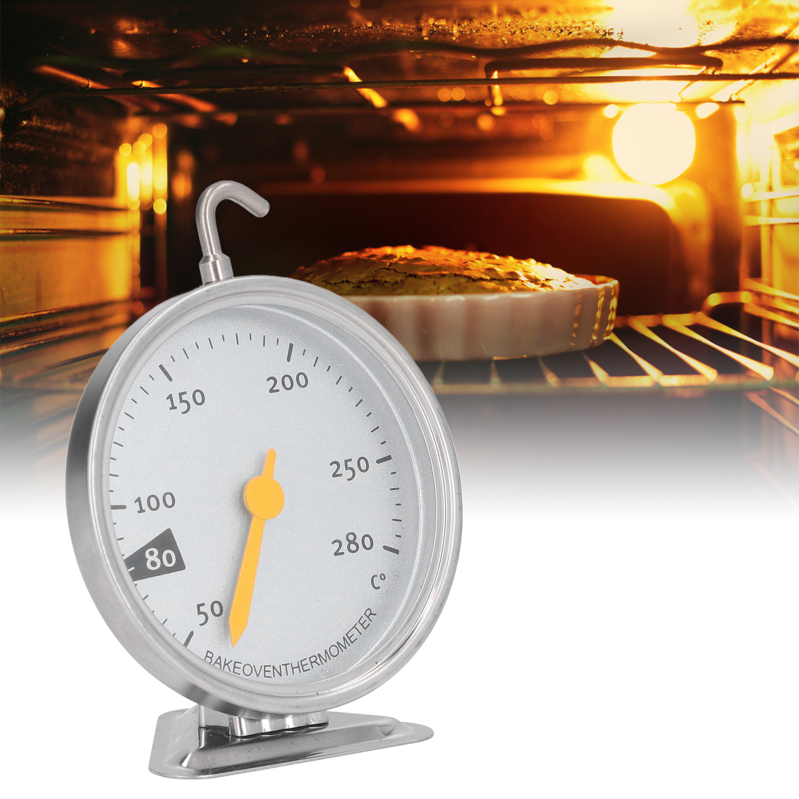 Ofenthermometer Zum Kochen, Backen Und Für Den Haushalt. Präzise, Hitzebeständig, Langlebig, Aus Edelstahl, Auch Zum Grillen Geeignet.