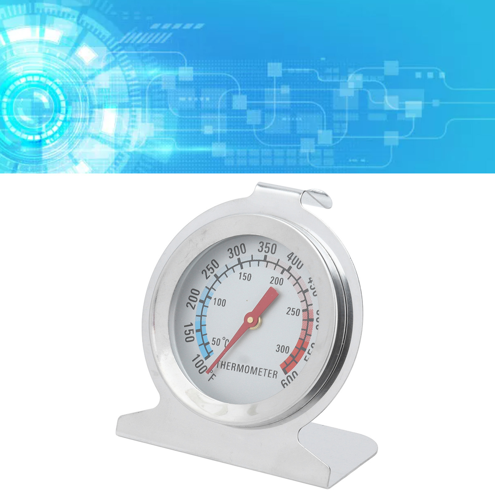 Hochtemperaturbeständiges Edelstahl-nadelthermometer, Nadelthermometer Mit Sockel