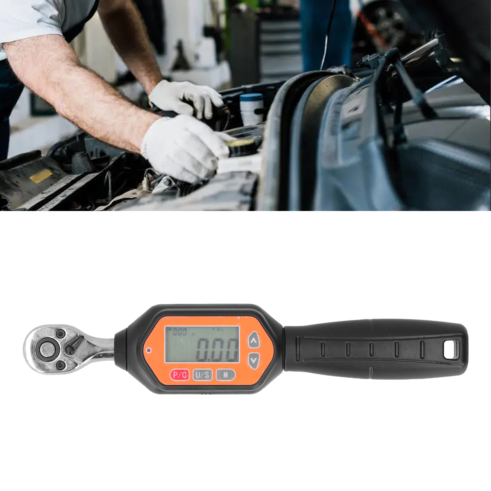 Swm-100 Miniatur-digitaldrehmomentschlüssel, 100 Nm Drehmoment, Kurzer Griff, Einstellbarer Drehmomentschlüssel, 1/2-zoll-steckschlüssel, Voreingestellter Drehmomentschlüssel