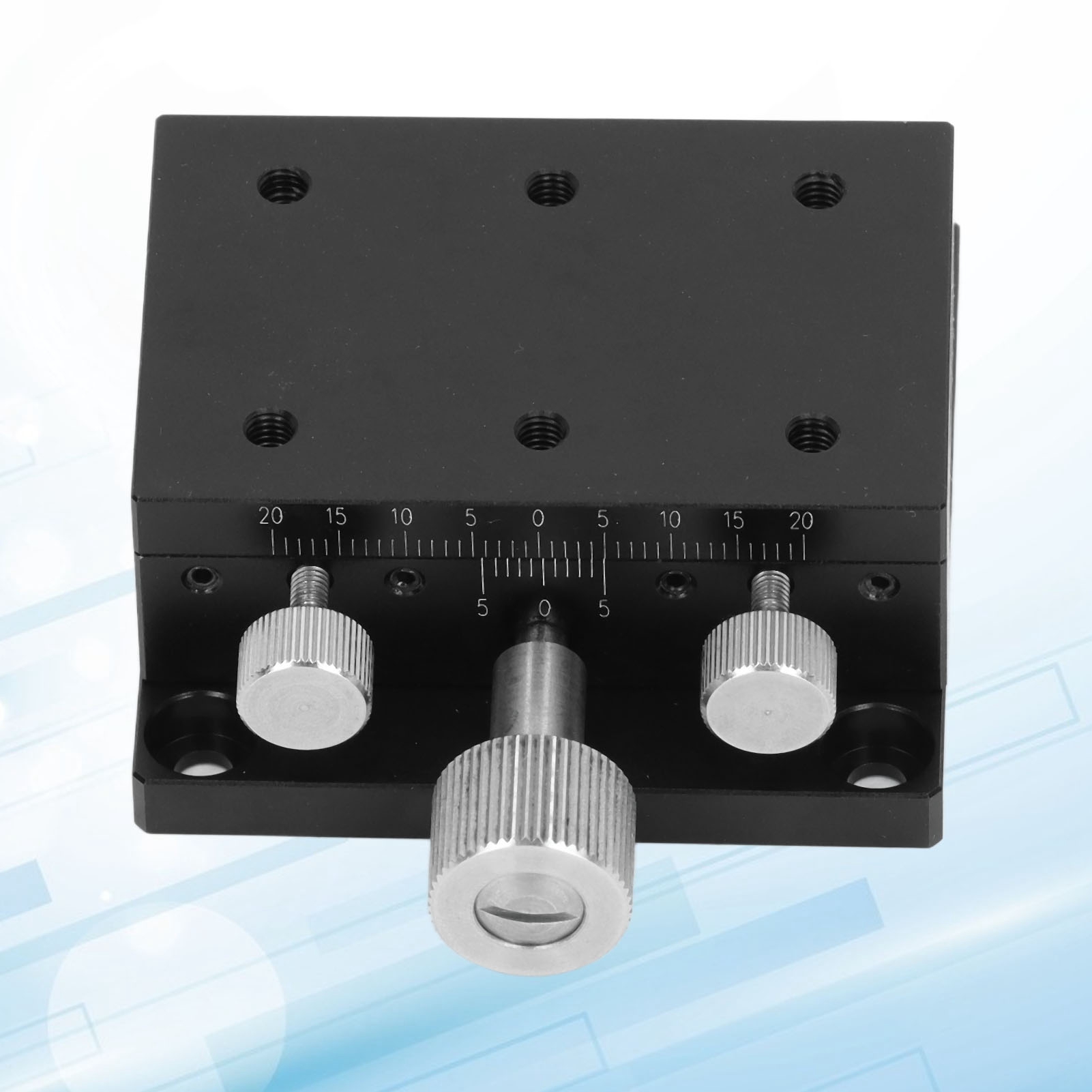 Präzisions-manuell-linearplattform Mit Zahnstange Und Ritzel Für Die X-achse Mit 60x40 Mm Teilung