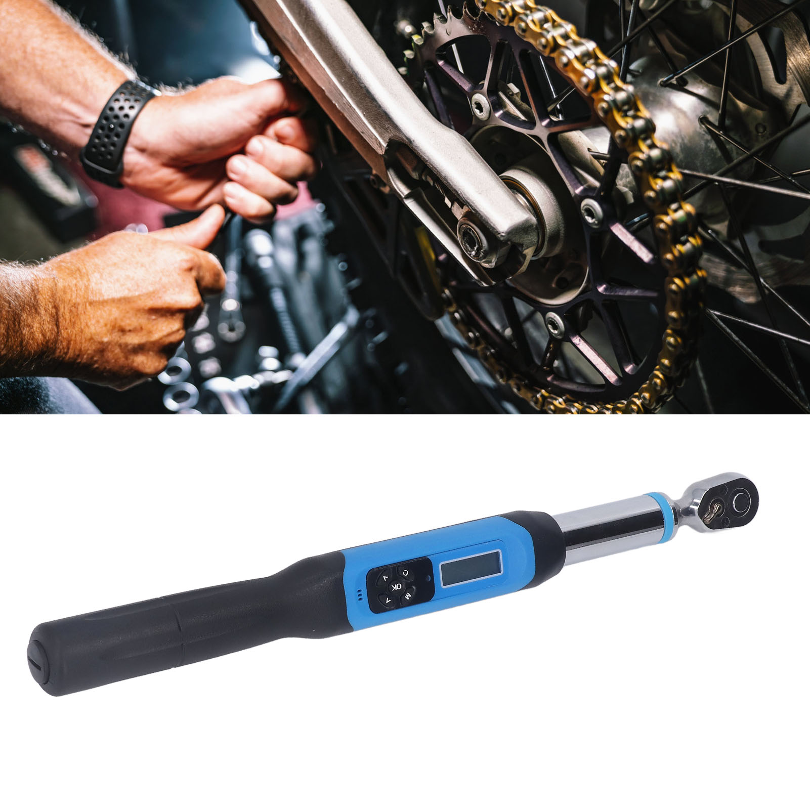 Digitaler Drehmomentschlüssel Wwj3-030 Mit Voreingestelltem Und Einstellbarem Drehmoment, 3/8"-anschluss, 30 Nm Drehmoment