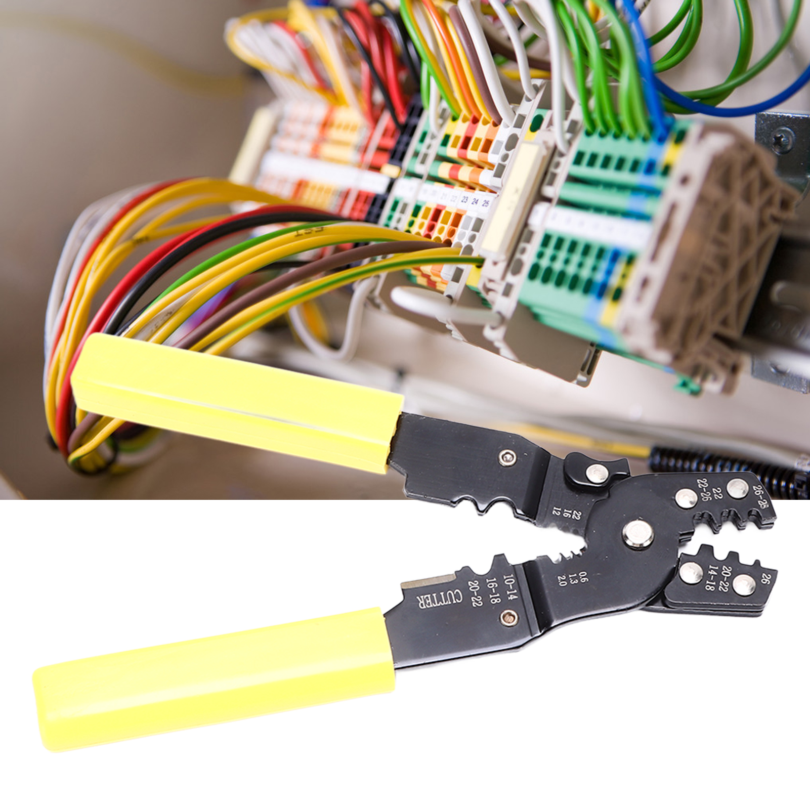 3-in-1-abisolier-, Schneid- Und Crimpzange Elektrikerzange Kabelschneider Abisolierzange Handwerkzeug Abisolierzange 9sq-202c