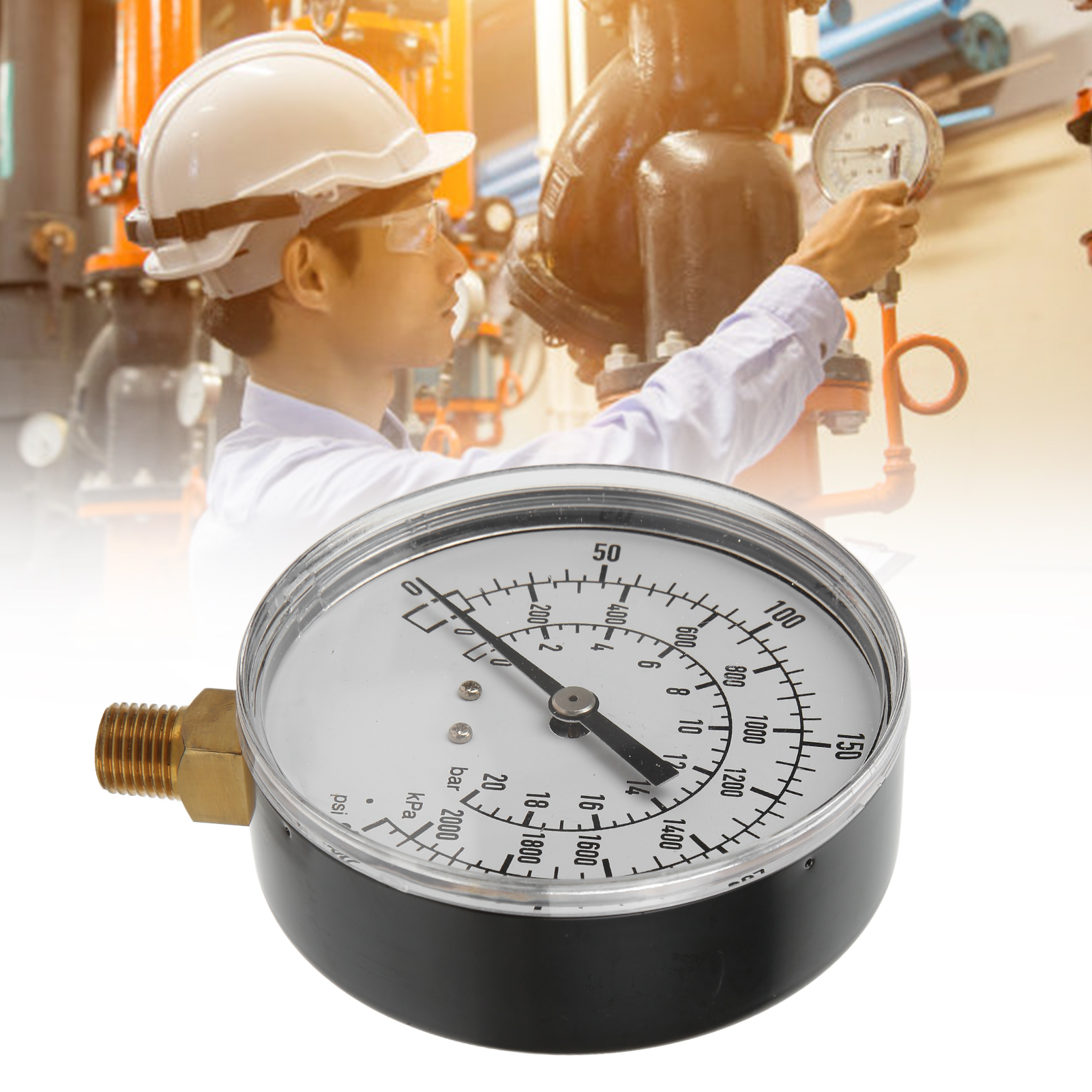 Ts-y90 Radial-öldruckmanometer, 1/4 Npt-gewinde, 90 Mm Durchmesser
