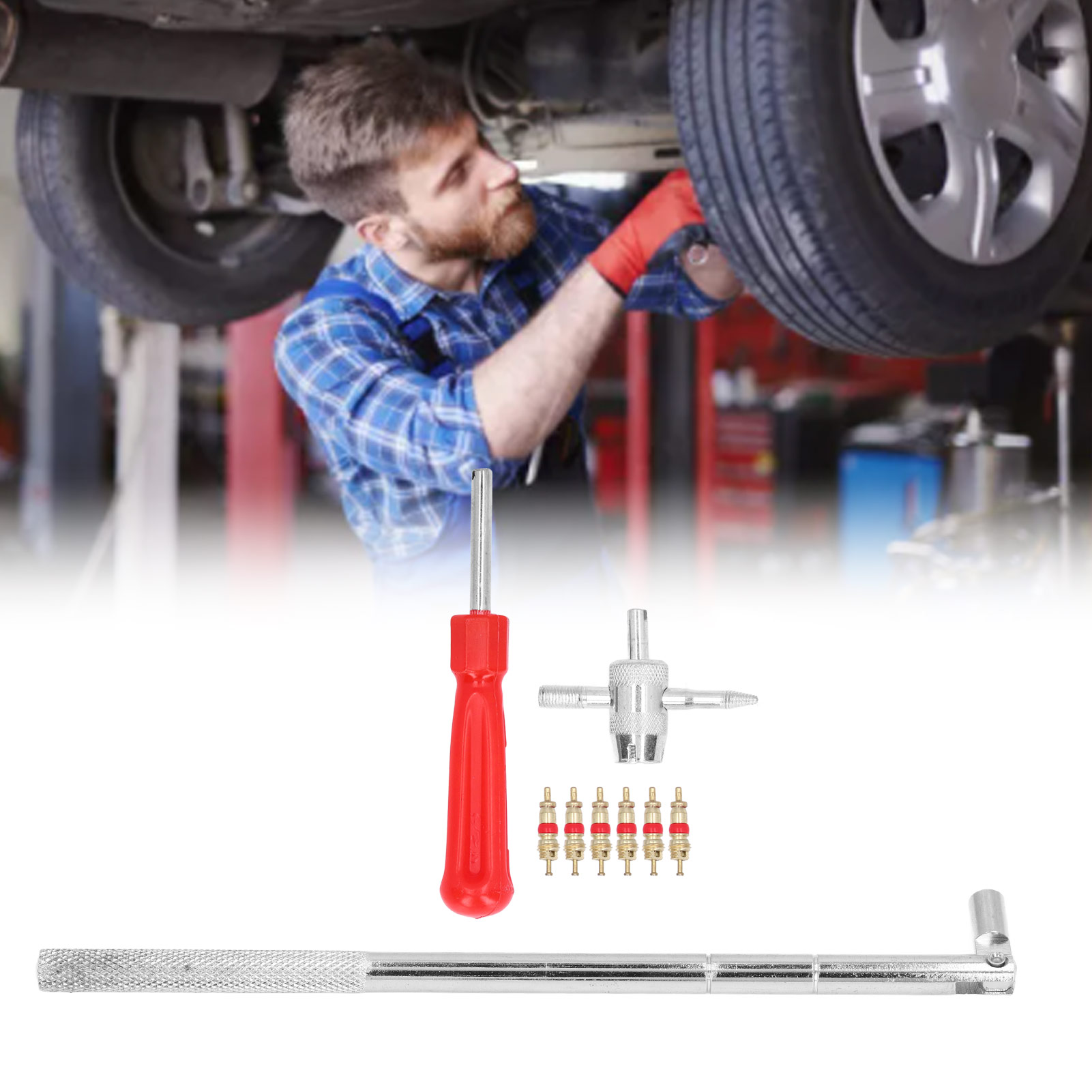 Reparaturwerkzeuge Für Das Recycling Von Reifenstopfen, Die Montage Von Reifenventilen, Hochauflösende Chromwerkzeuge, Auszieher