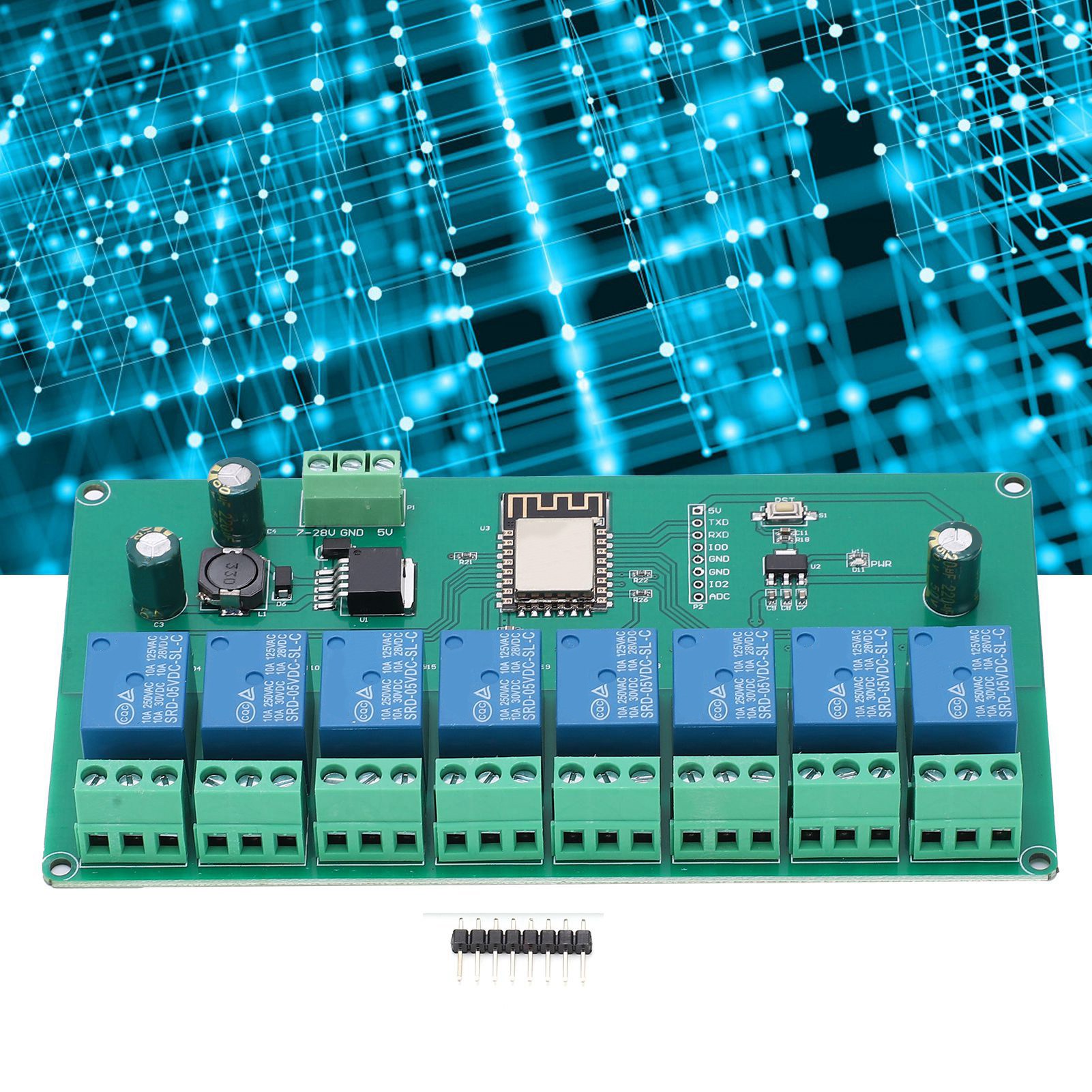 Esp8266 Achtkanal-wlan-relaismodul, Esp-12f Entwicklungsboard Für Die Sekundärentwicklung