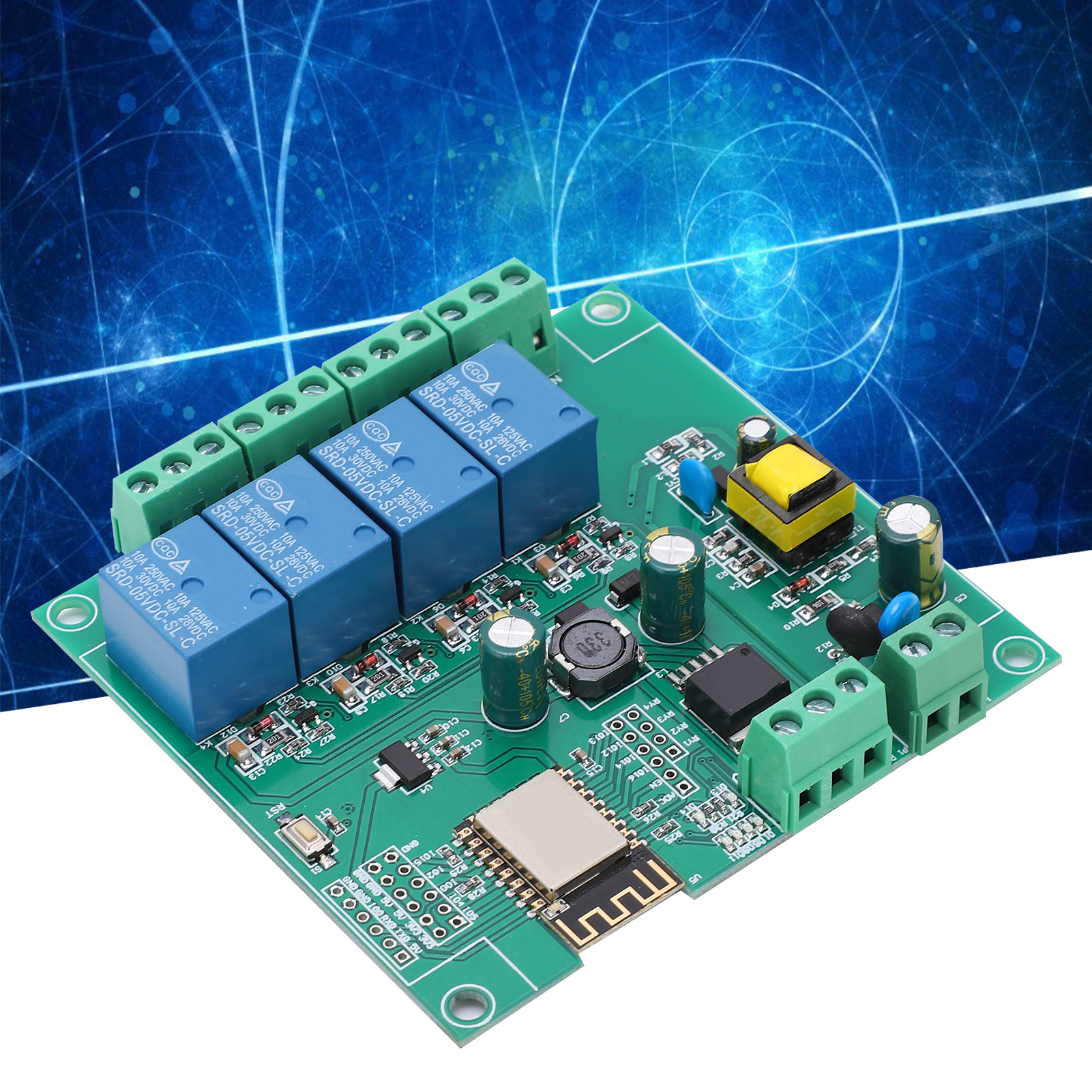 Esp8266 Vierkanal-wlan-relaismodul, Ac/dc-stromversorgung, Esp-12f Entwicklungsboard Für Die Sekundärentwicklung