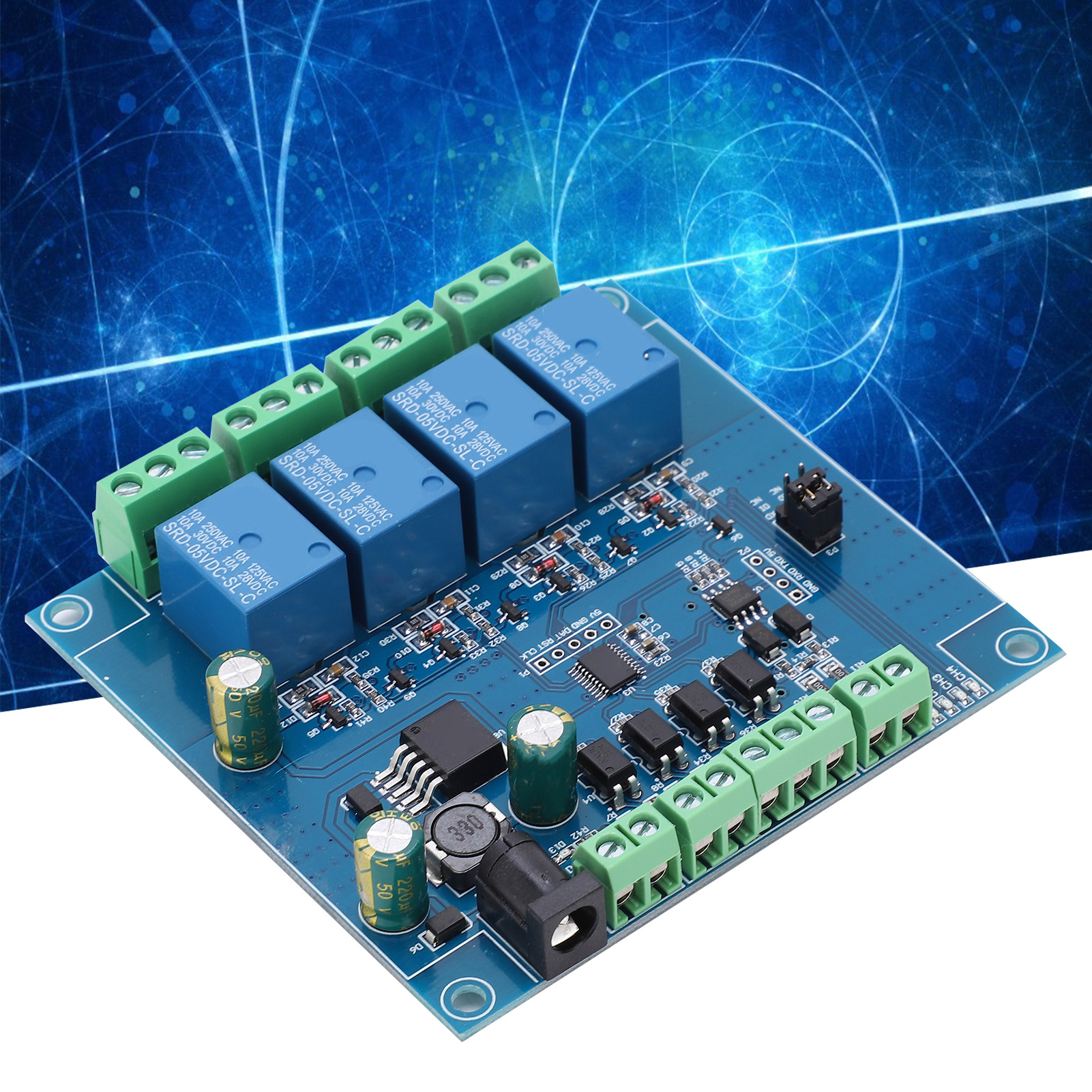 Modbus-rtu7-24v Vierkanal-relaismodul: Schalt-ein-/ausgang, Rs485/ttl, Verpolungsschutz