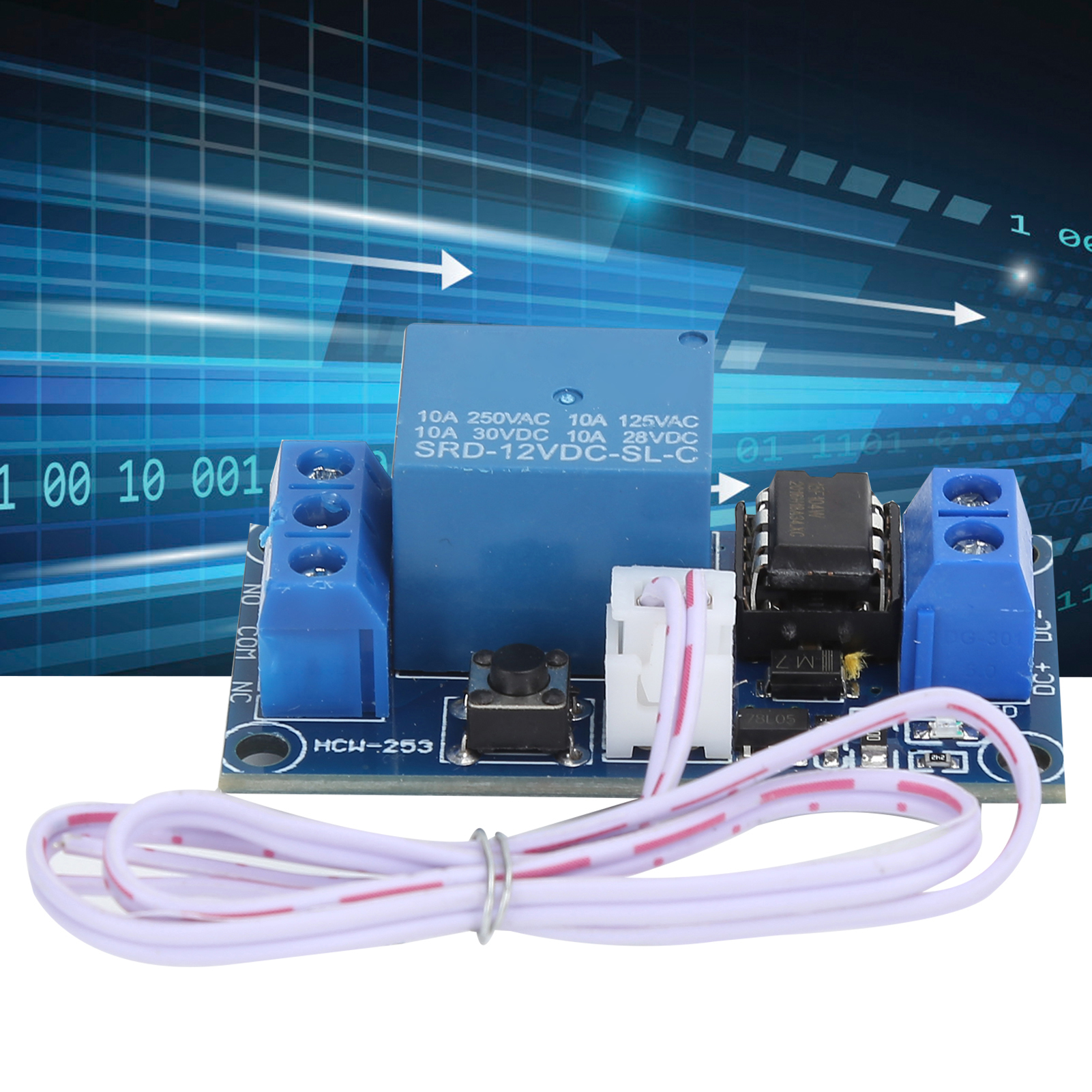 Songle Dc12v Bistabiles Relaismodul Mit Einem Einzigen Knopf Und Automatischer Verriegelung (ein/aus).