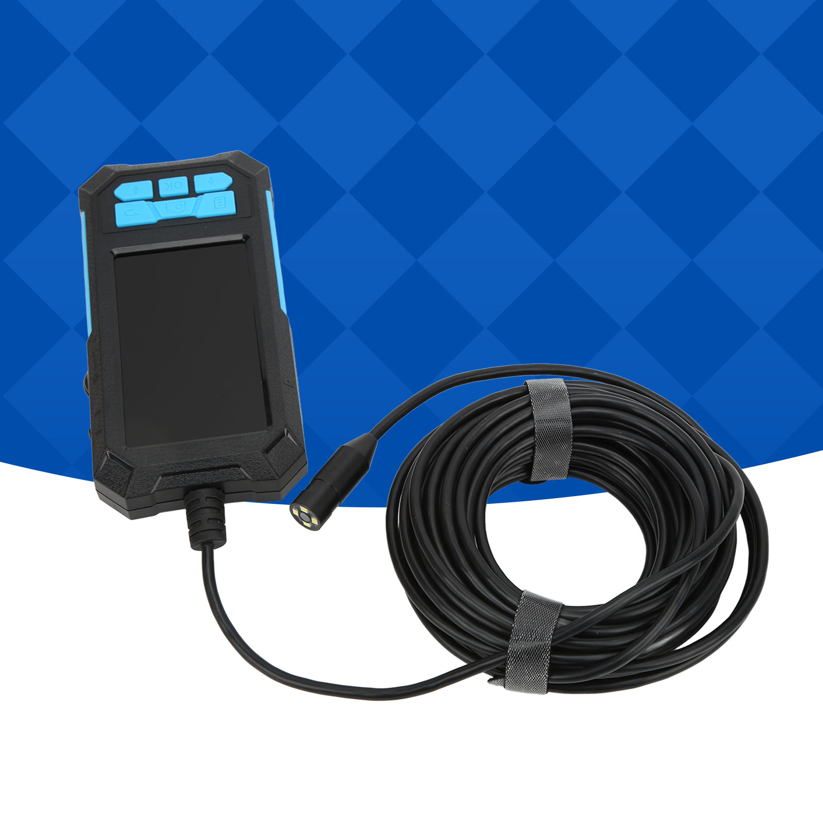 4,5 Zoll P90 Wasserdichtes Tragbares Industrieendoskop Für Rohre, Mit Bildschirm Und Autofokus, 10 M Kabel Und 14 Mm Durchmesser Linse.