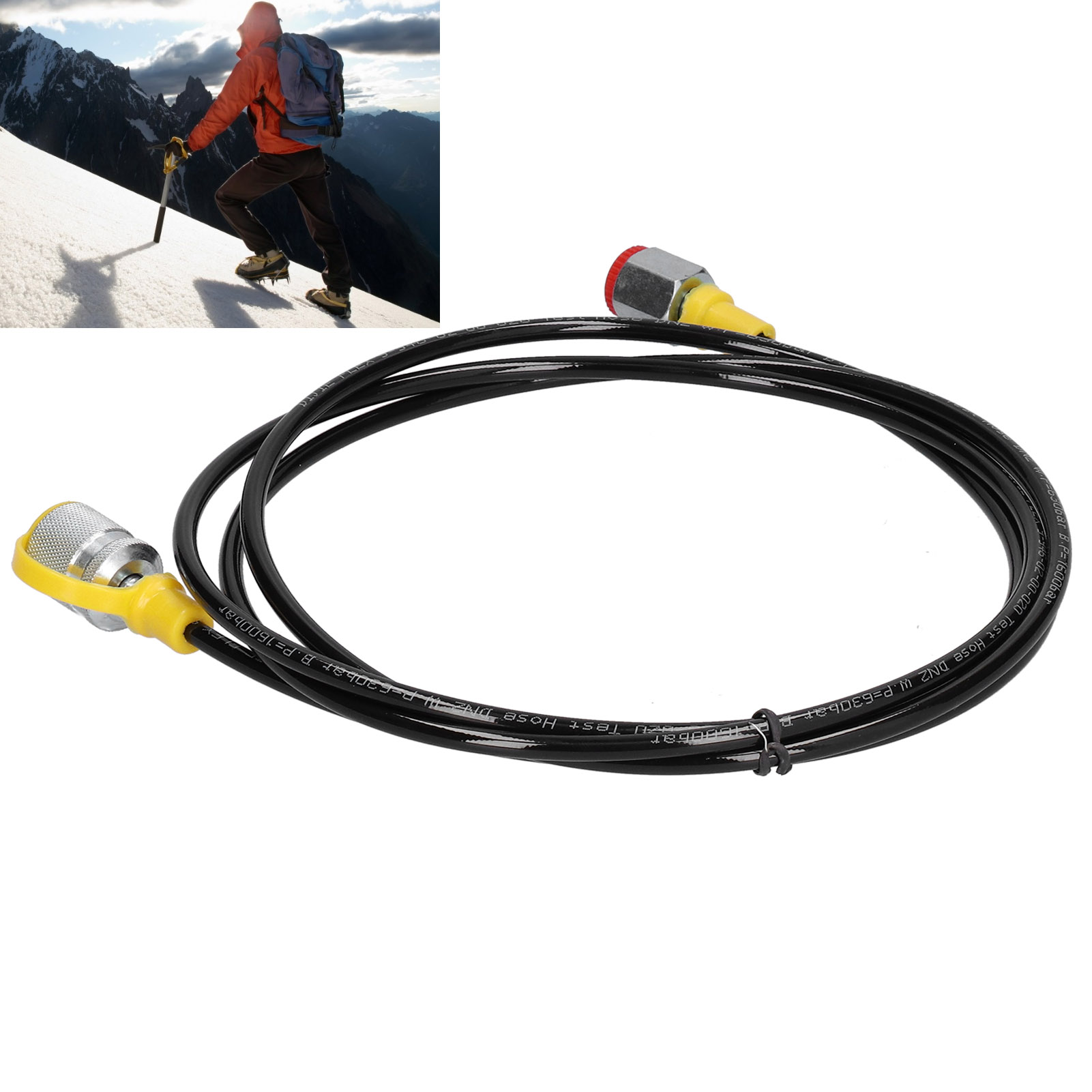 Gasfaserverstärkter Prüfschlauch, Alterungs- Und Hochdruckbeständig, Nenndurchmesser Dn2, 2 M / 6 Ft