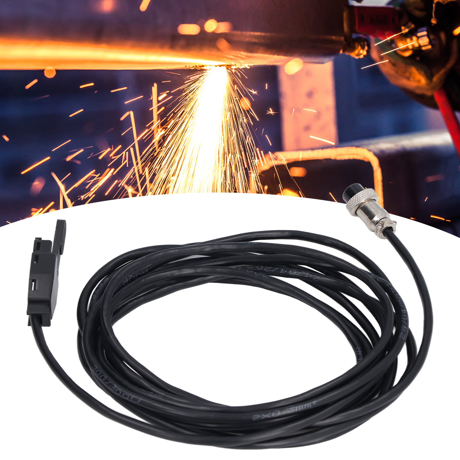 4,3 M (14,11 Ft) Langer Brenner-mikroschalterauslöser Mit Kabel Und Luftfahrtstecker Für Wig-plasmaschneidbrenner