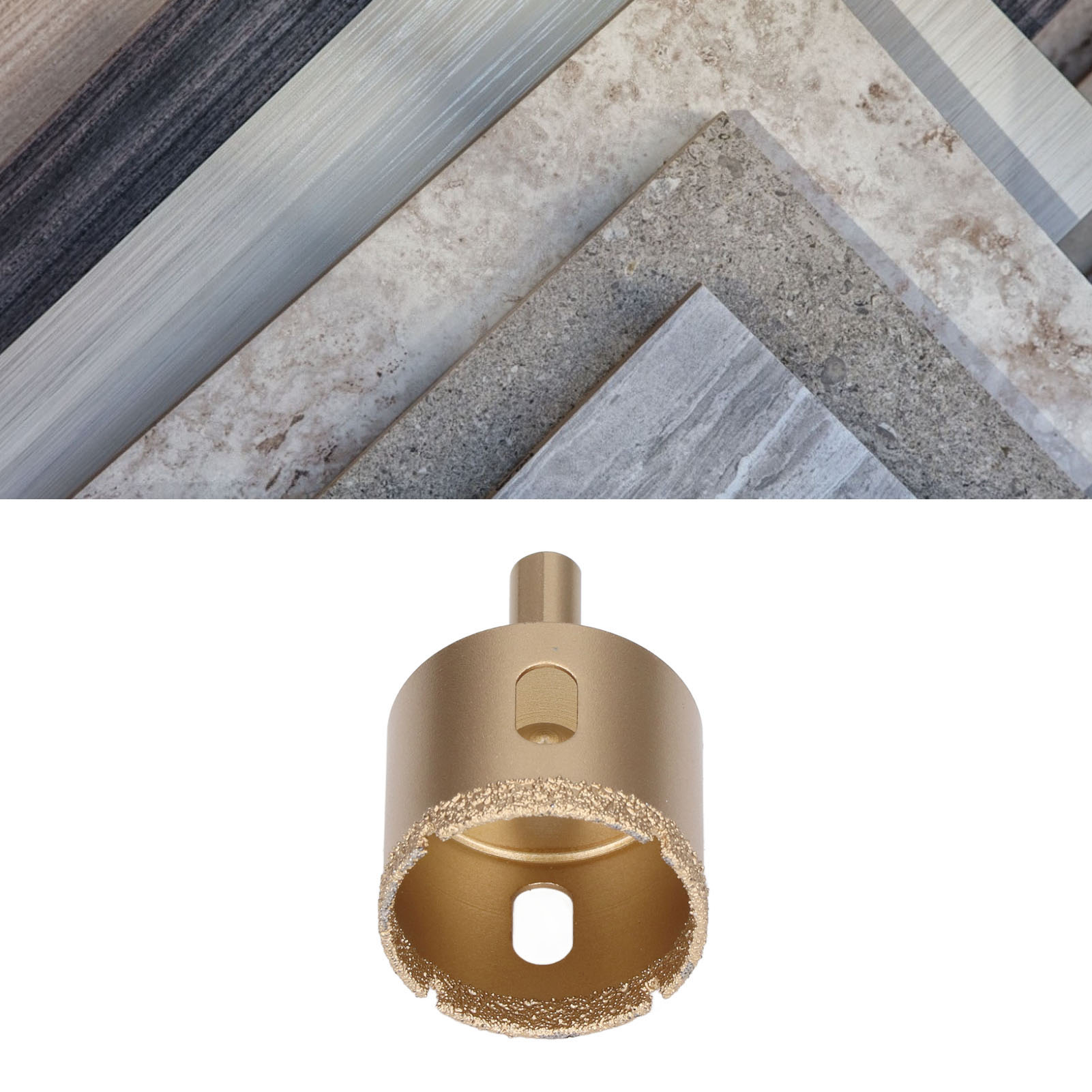 Diamantbohrer Von 42 Bis 75 Mm, Dreikantbohrer, Hochleistungs-lochsäge Für Glas, Fliesen, Granit, Marmor Und Porzellan. 42 Mm